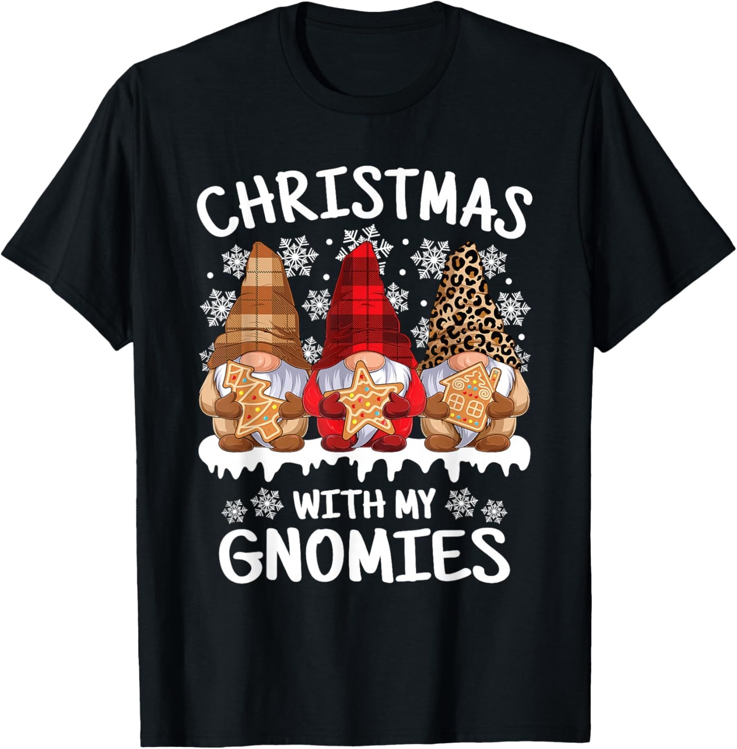Cute Christmas With My Gnomies Gingerbread Xmas Gnomes