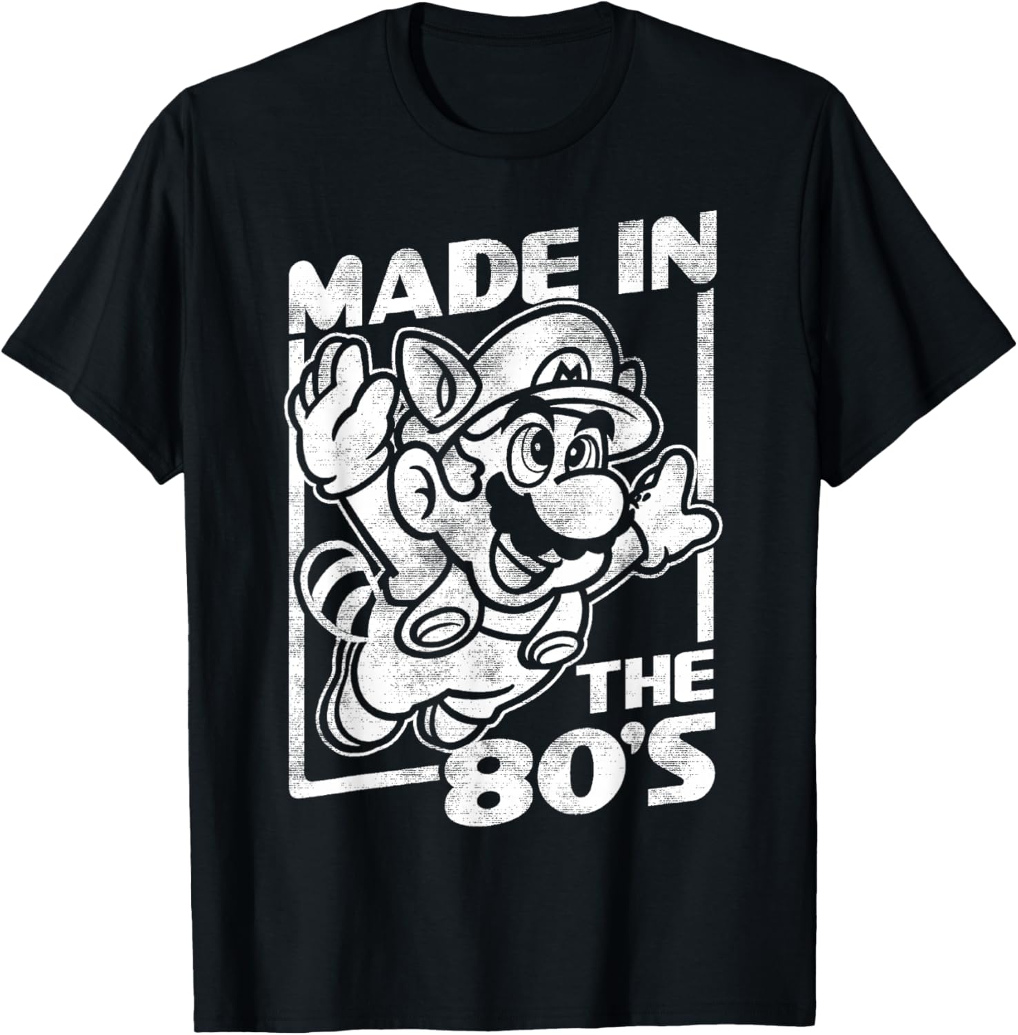 Super Mario Bros 3 Tanooki Mario Made In The 80's Vintage