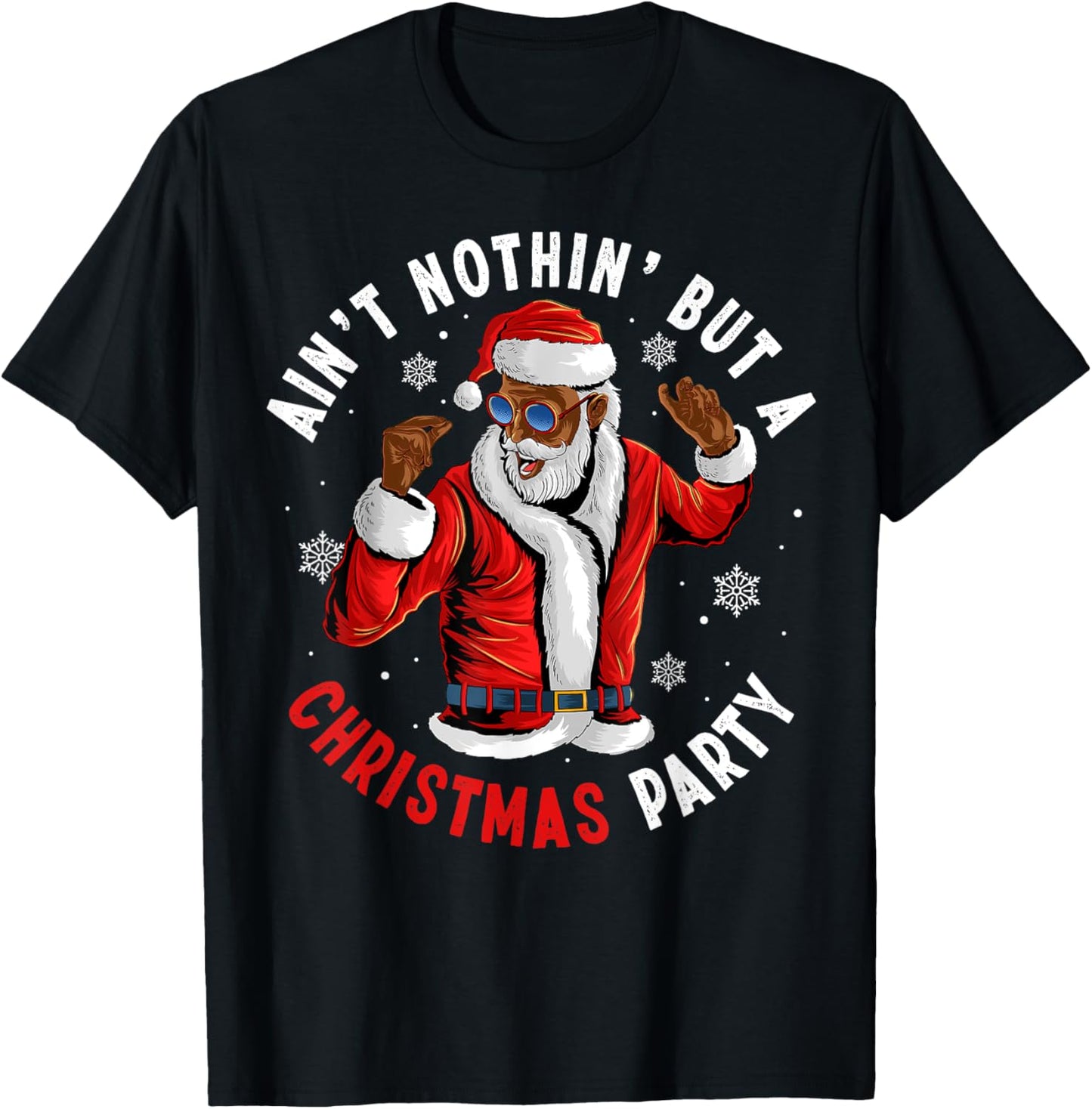 African American Santa Claus Christmas Party Pajama Xmas Day
