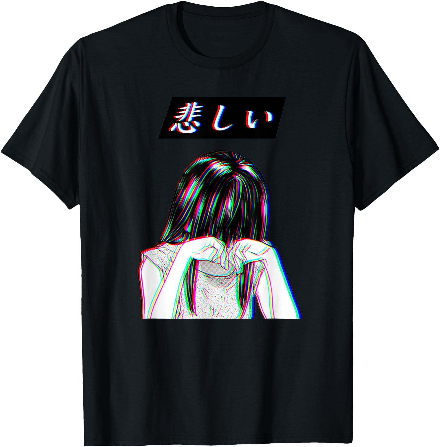 Sad Girl Japanese Anime Shirt Trashy Waifu Anime Girl