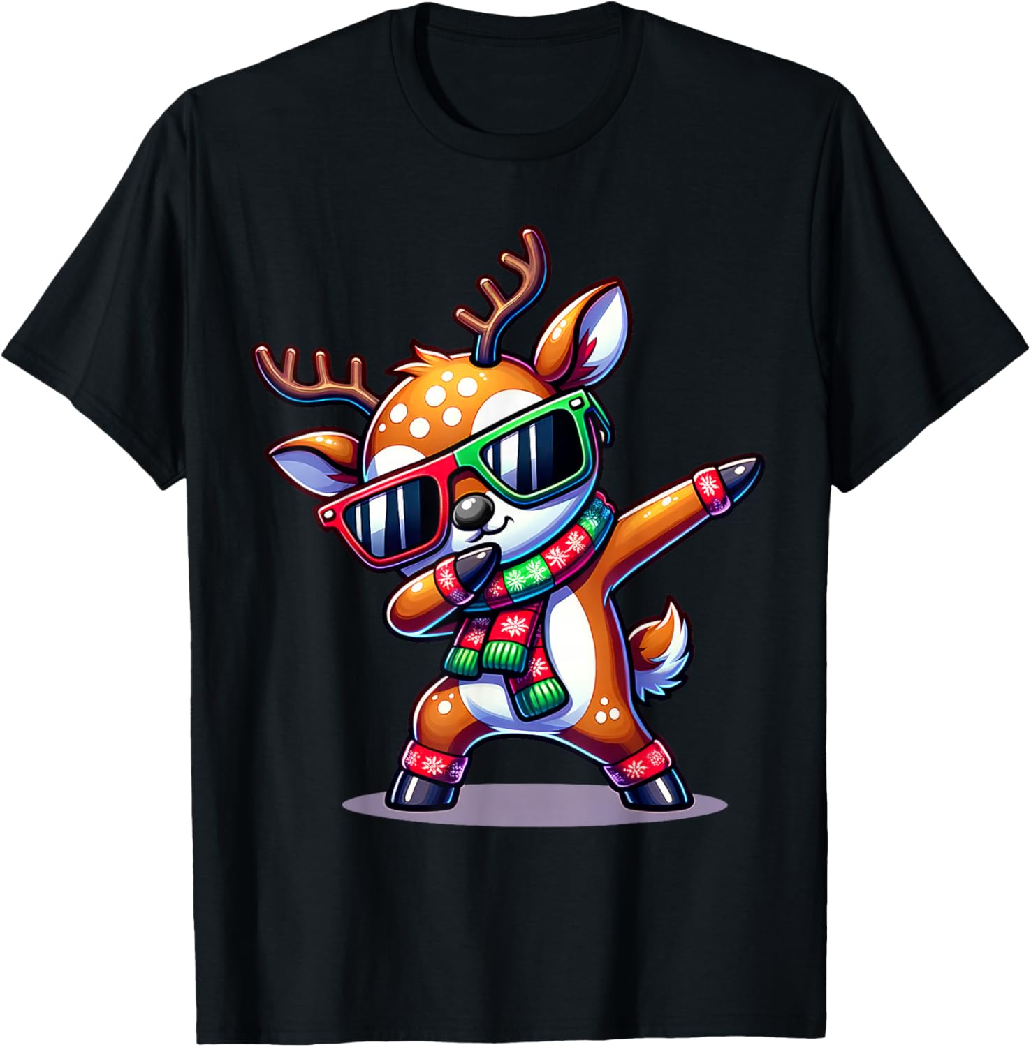 Christmas Reindeer Boys Dabbing Reindeer Santa Xmas Funny