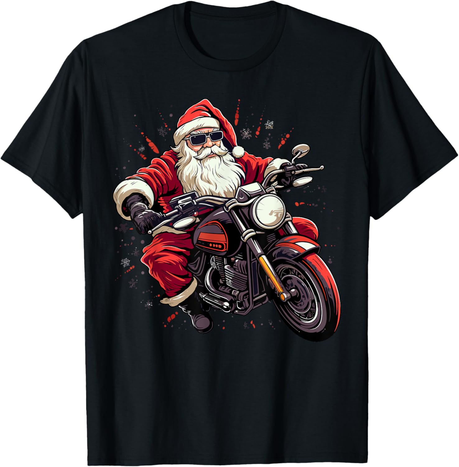 Motorcycle Santa Christmas Rider Xmas