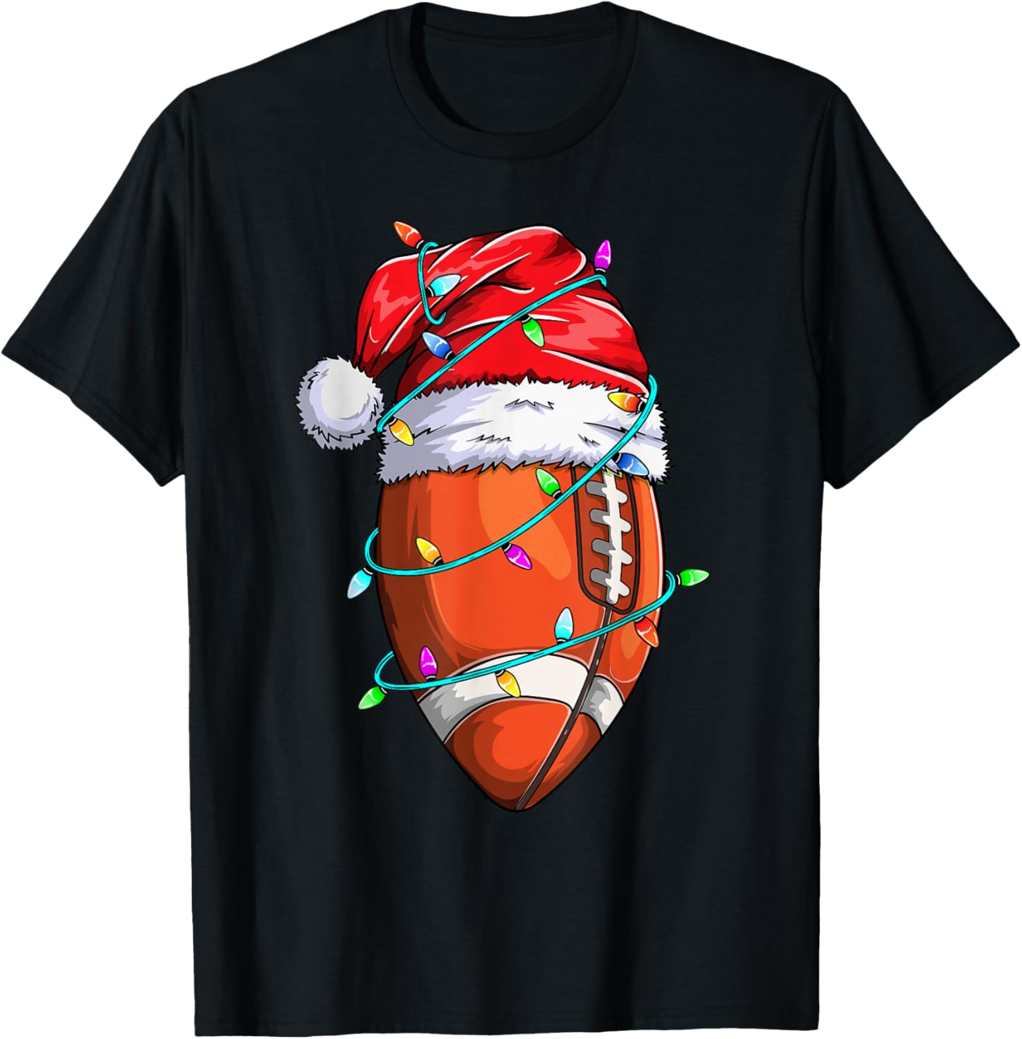 Santa Sports Design For Men Boys Christmas Football Player
