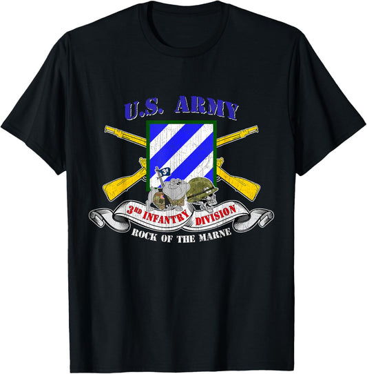 3rd Infantry Division 3rd ID Rock of the Marne Fort Stewart T-Shirt