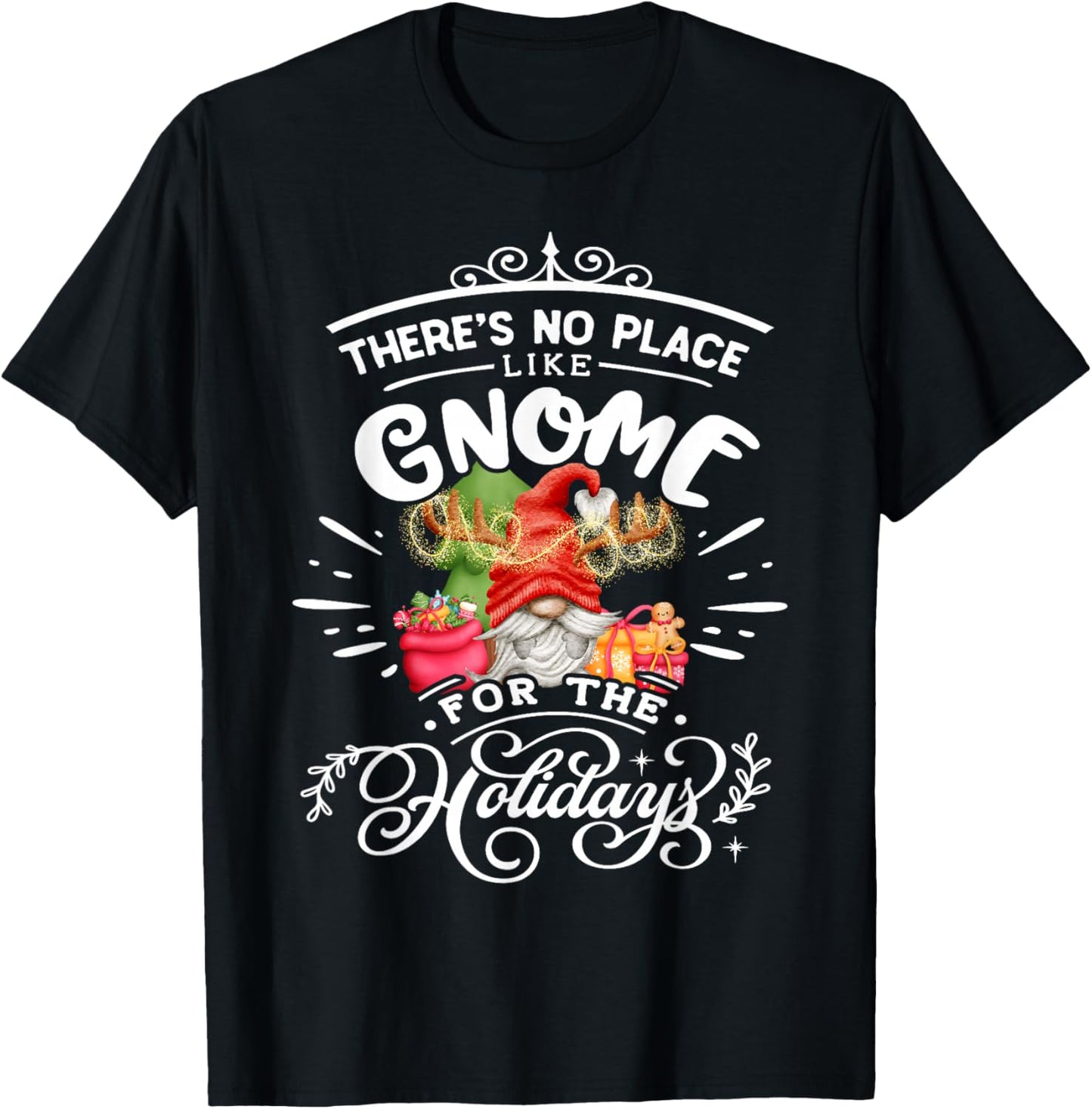 There Is No Place Like Gnome For Holidays XMas Pajama