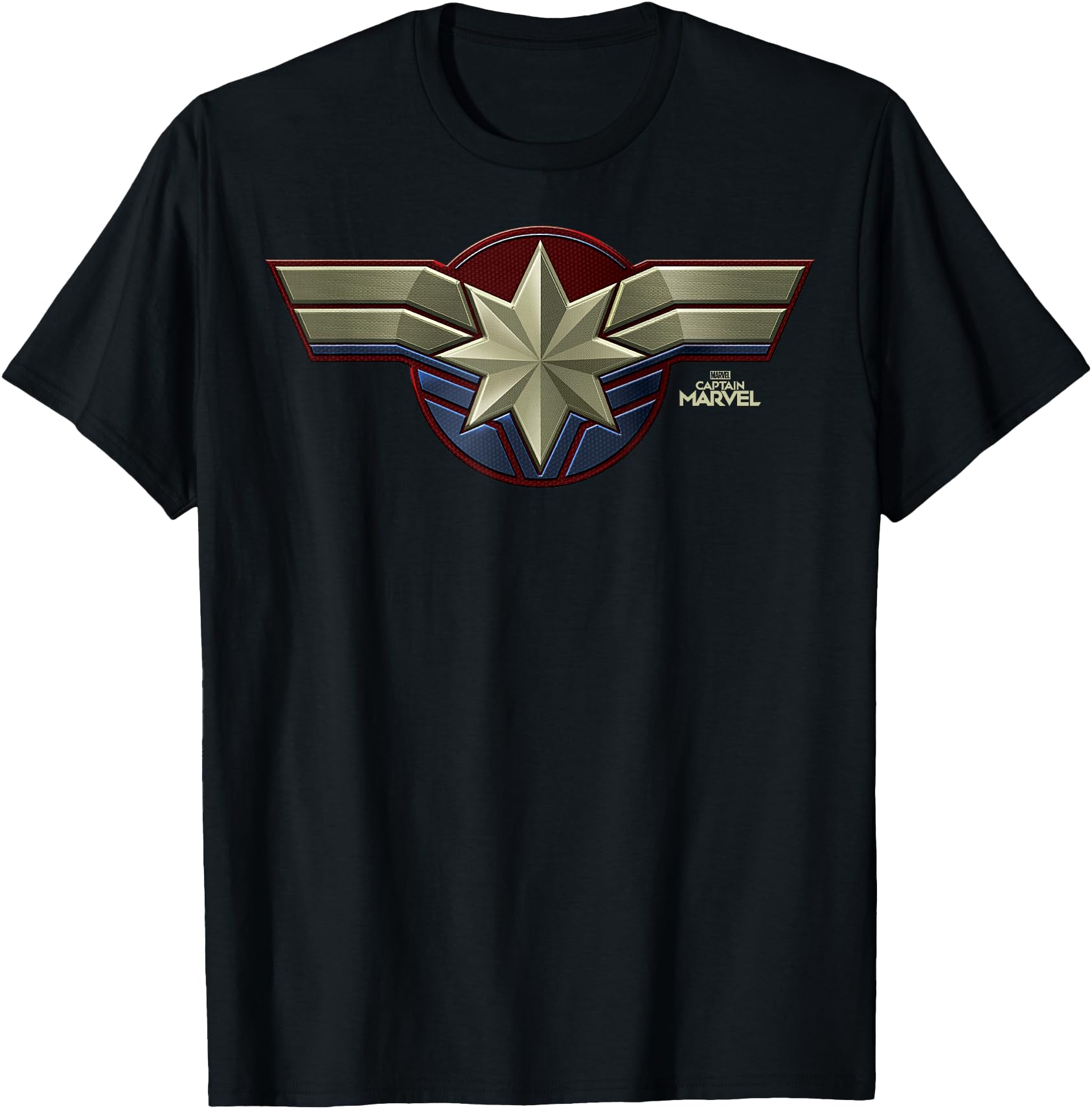 Marvel Captain Marvel Movie Chest Symbol Graphic T-Shirt