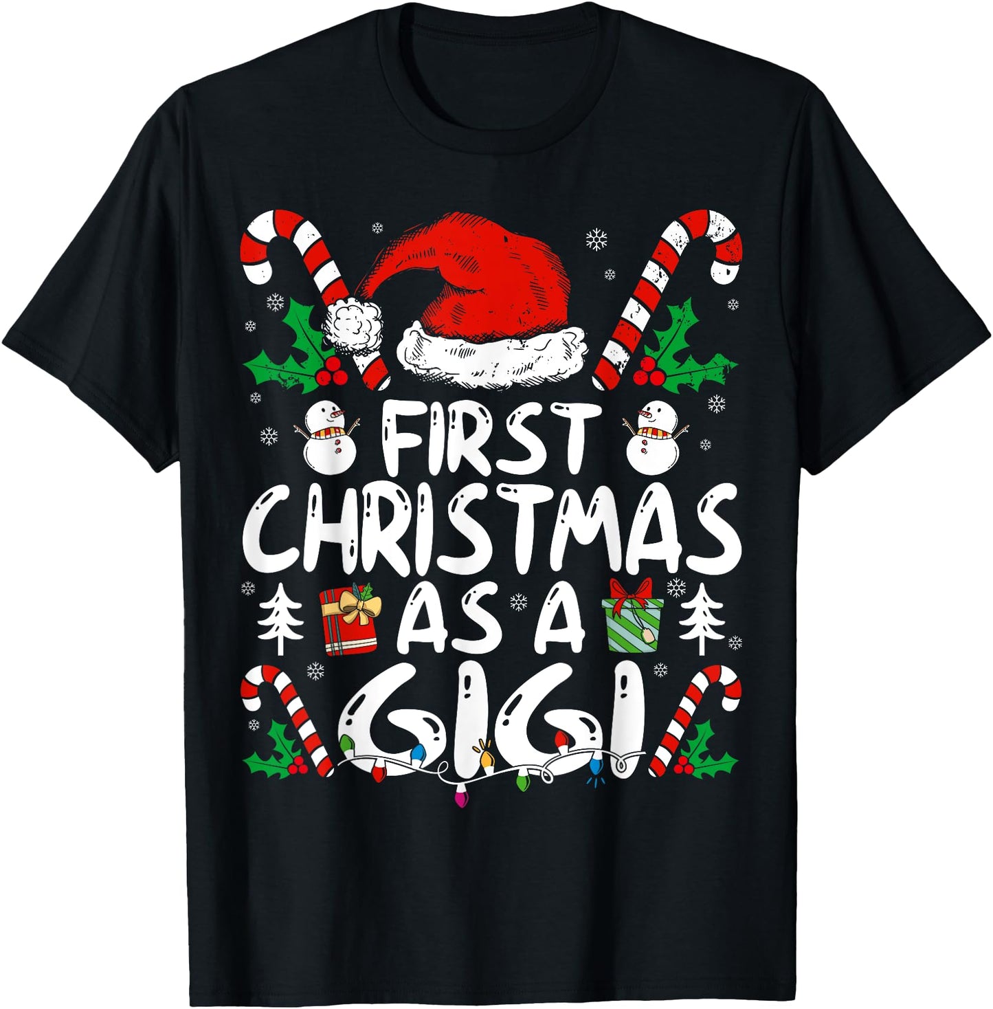 First Christmas As A Gigi Family Matching New Grandma 1st