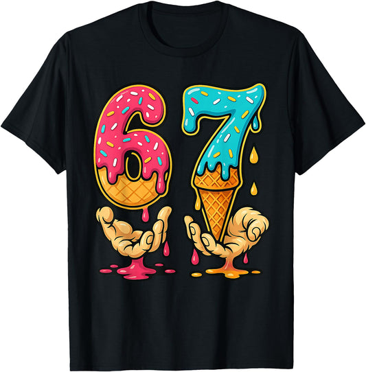 67 Ice Cream Drip Meme Six Seven Gen Alpha Slang Boys