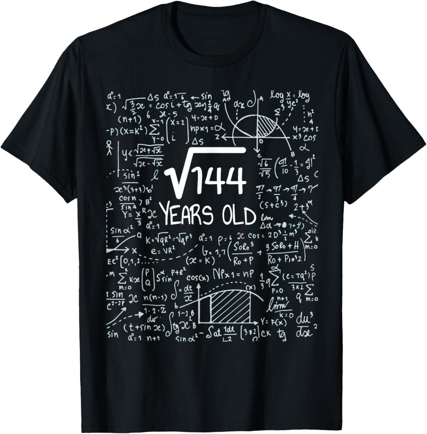 Square root of 144: 12 years old, 12th birthday design