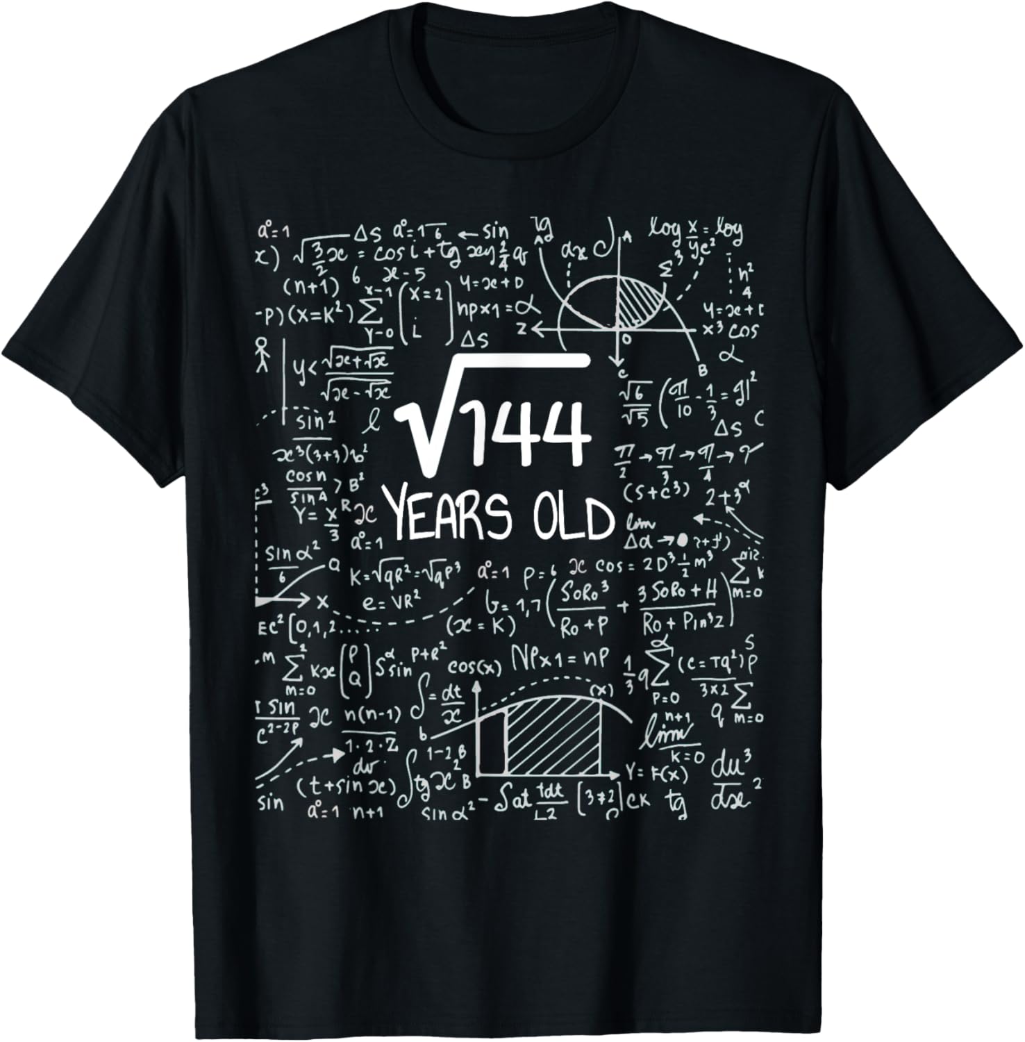 Square root of 144: 12 years old, 12th birthday design