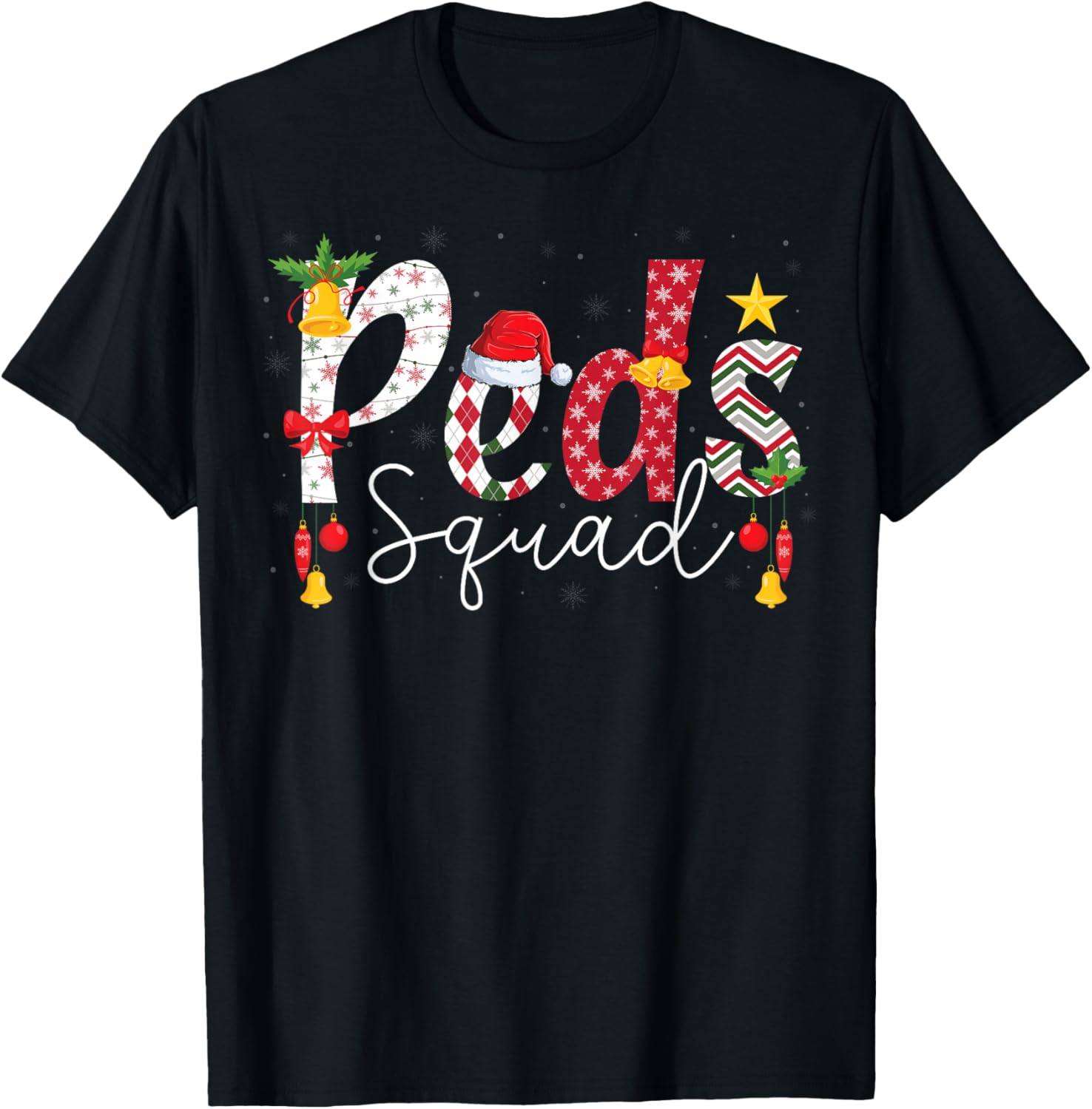 PEDS Squad Pediatric Nursing Funny Pediatric Nurse Christmas