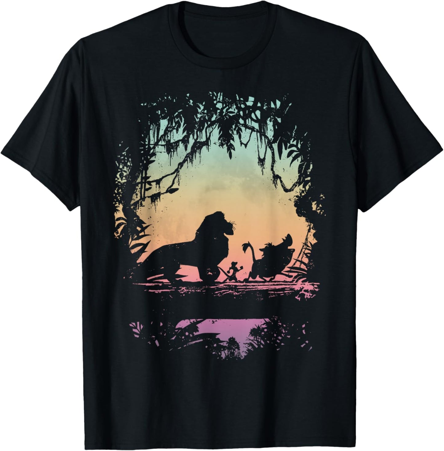 Disney Lion King Gradient Jungle Trio Graphic T-Shirt