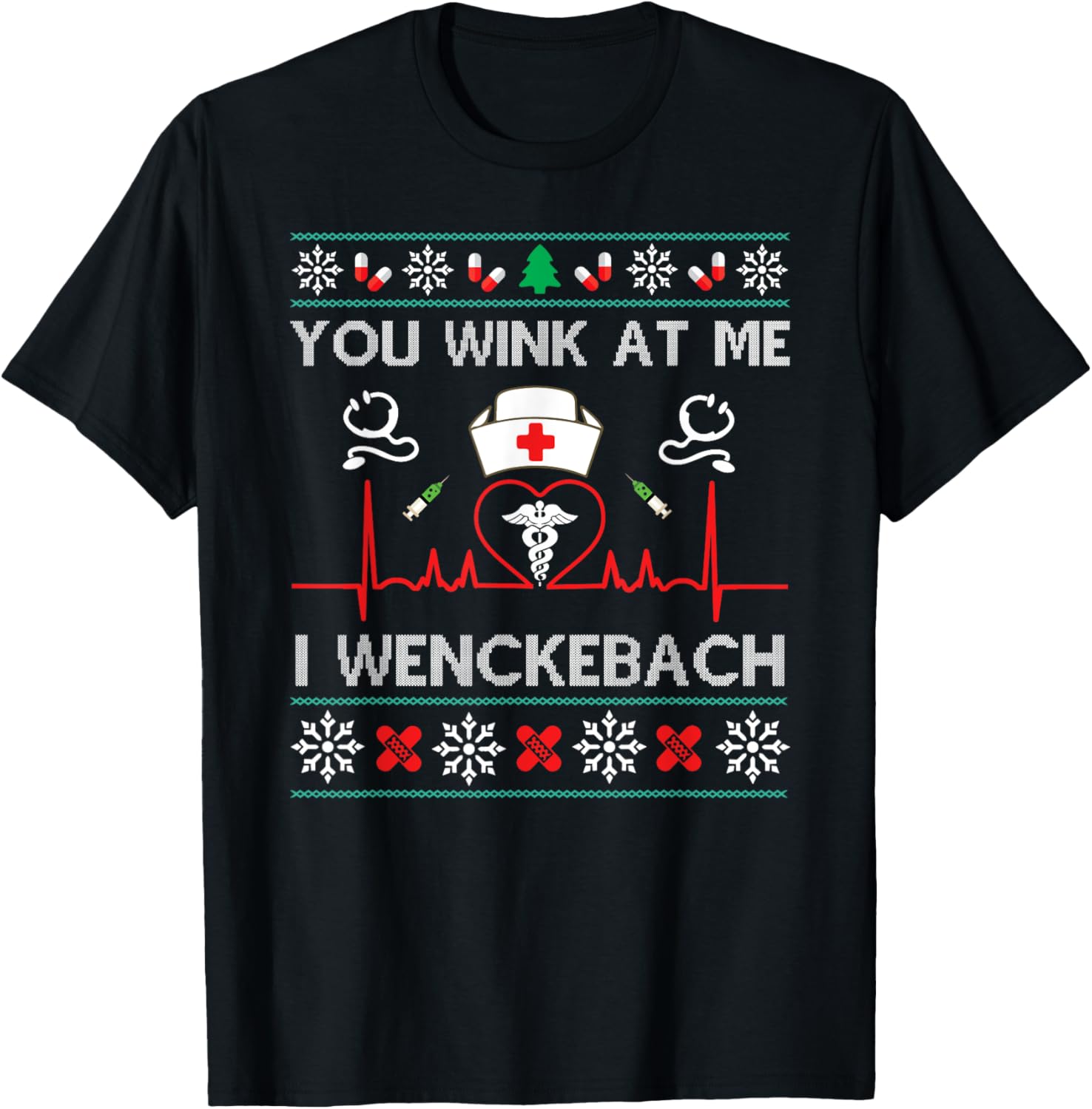 You Wink At Me I Wenckebach Nurse Ugly Sweater Funny Xmas