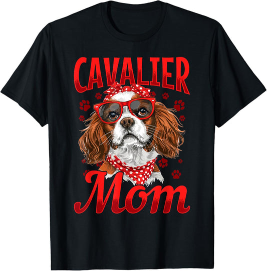 Cavalier King Charles Spaniel Dog Breed Cavalier Mom T-Shirt for Men Women Kids