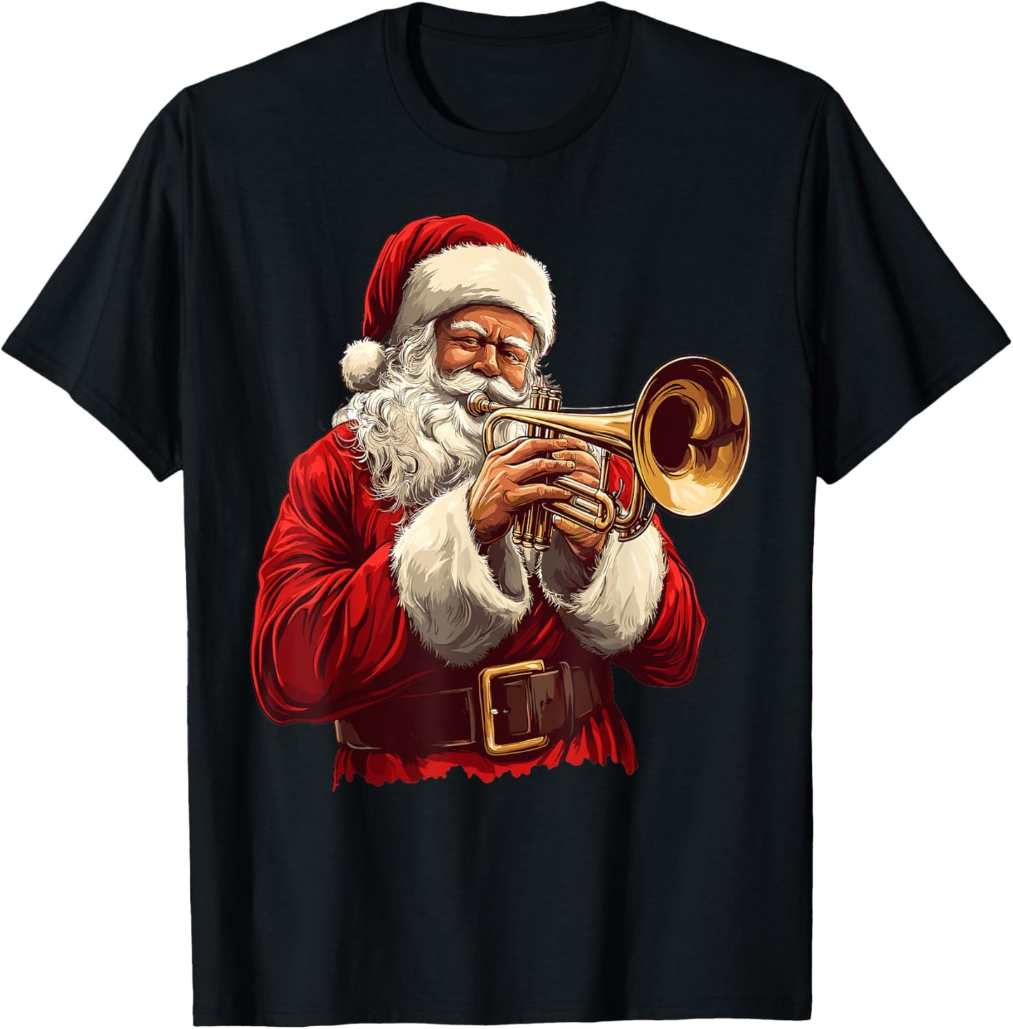 Santa Playing Trumpet Funny Trumpeter Xmas Christmas Pajama