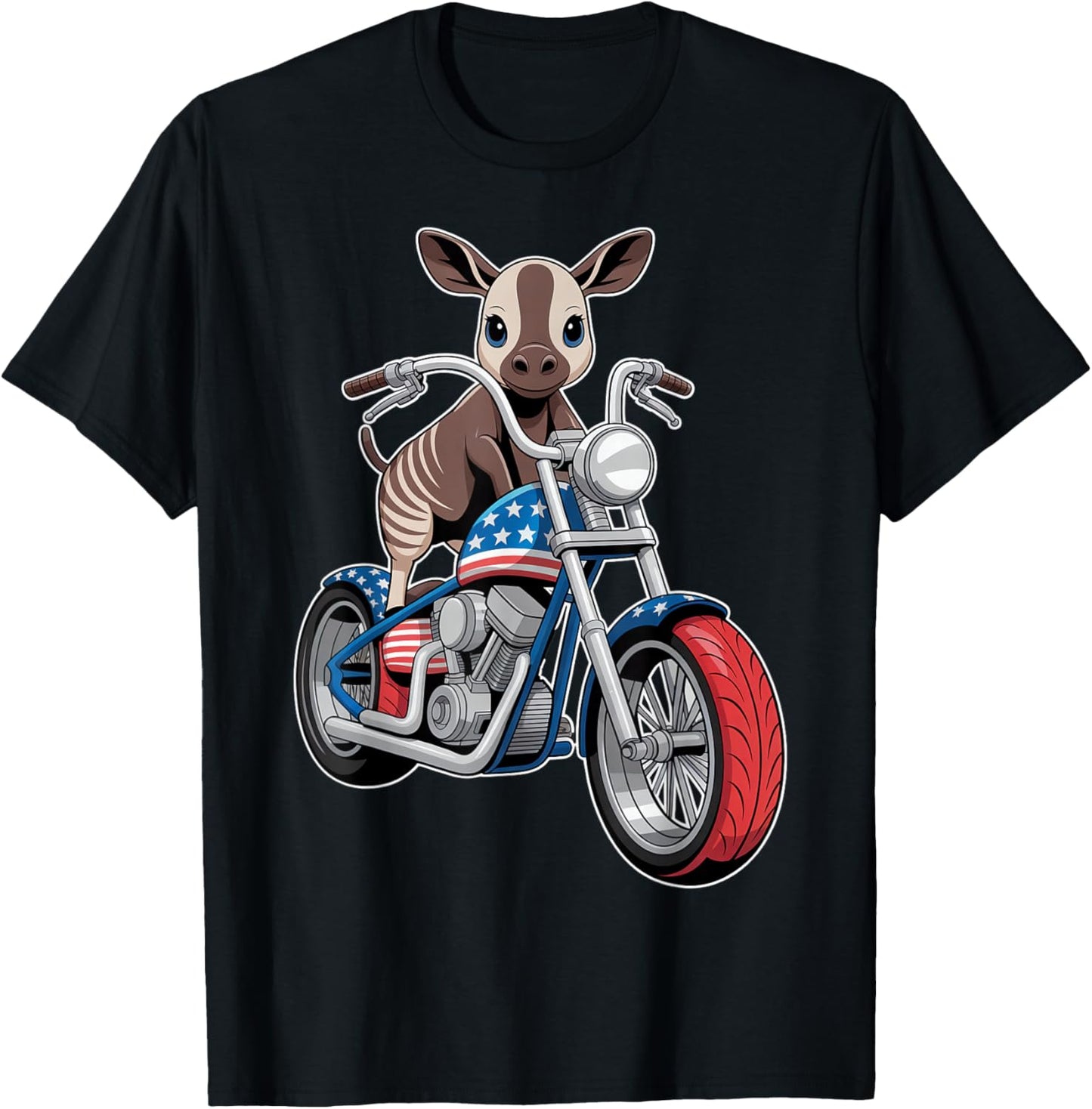 Patriotic Chibi Bike with Animal Motif