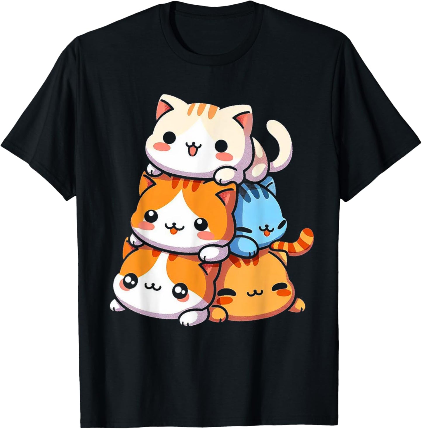 Pile Of Kitty Cats Pile Kawaii Neko Chibi Meowtain Anime