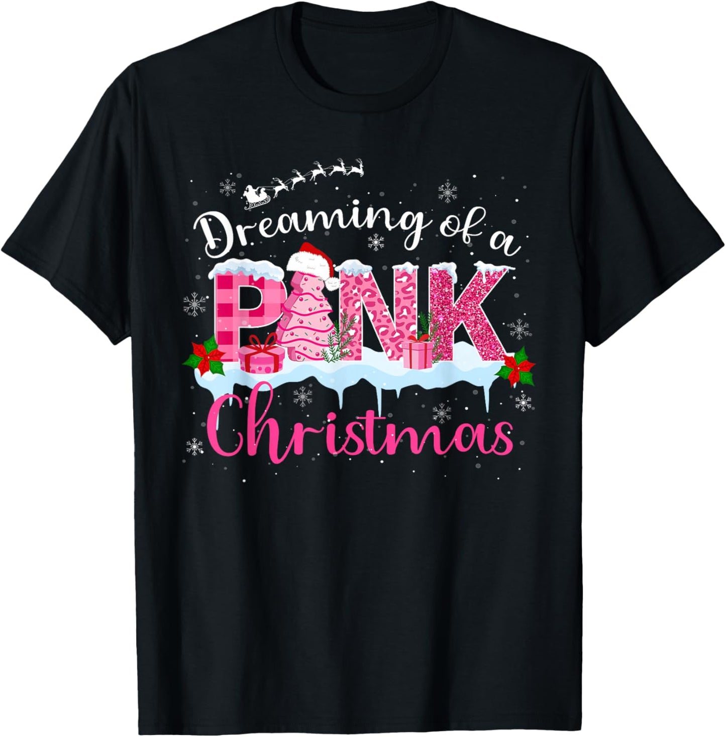 Dreaming Of A Pink Christmas Tree Cakes Santa Hat Xmas