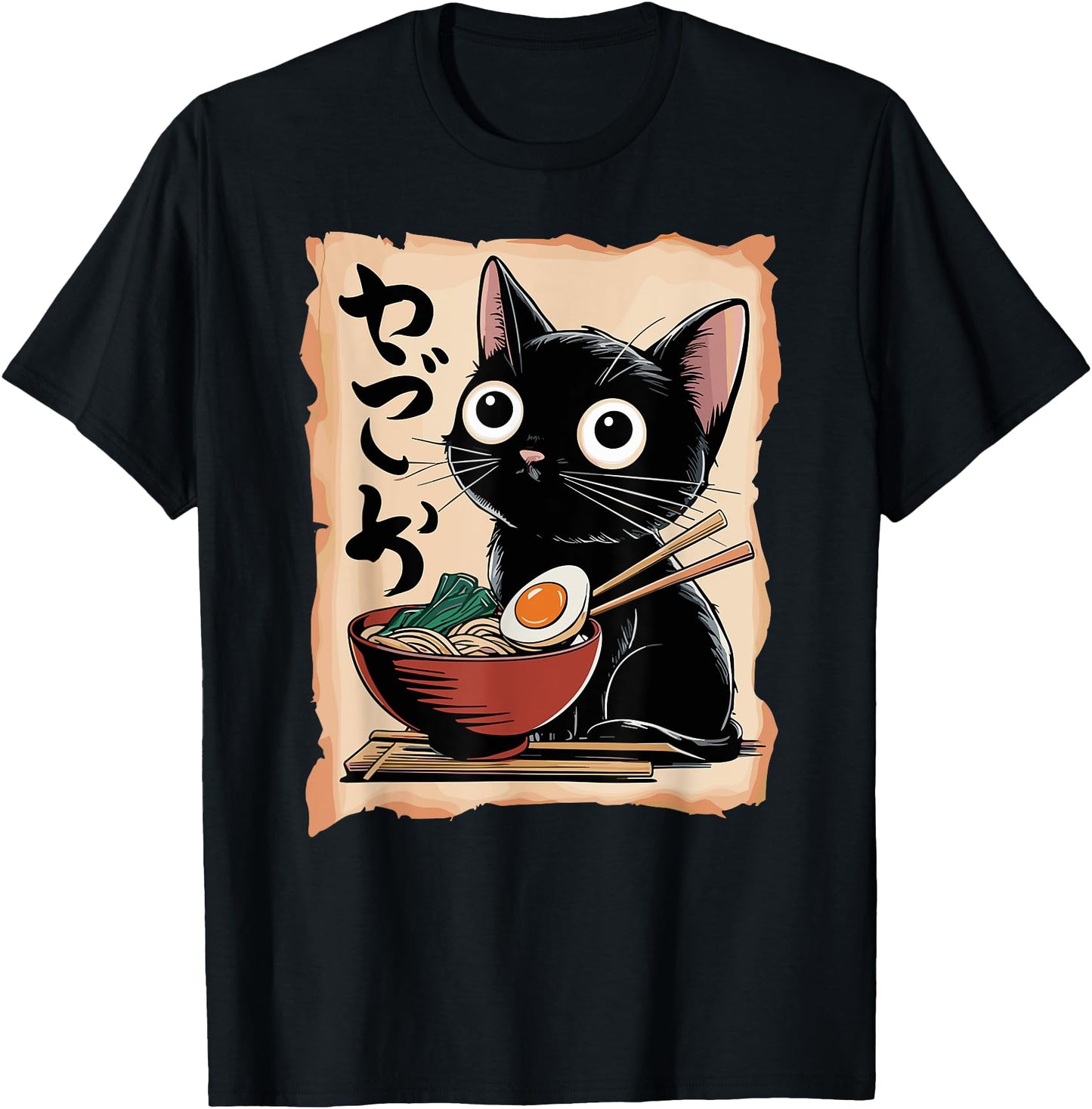 Funny Cat Ramen Noodle Japanese Kawaii Anime Otaku Style