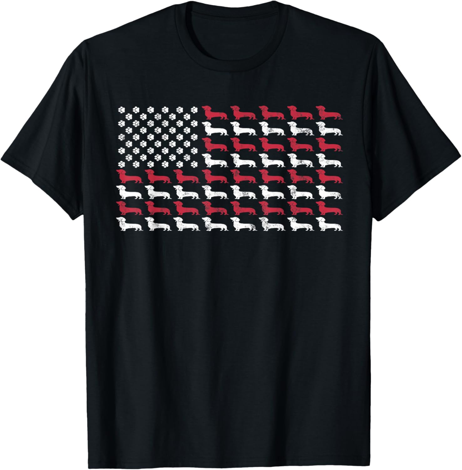 American Flag Dachshund Patriotic Dog Men Women 4th Of July T-Shirt