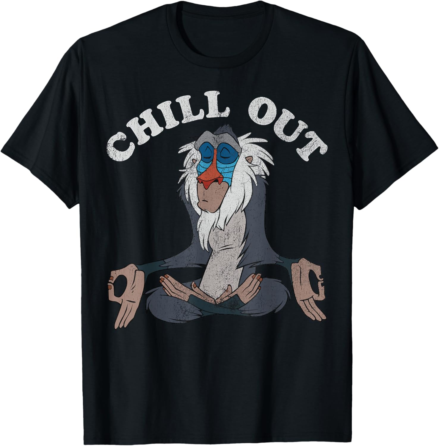 Disney Lion King Rafiki Chill Out Meditation Graphic