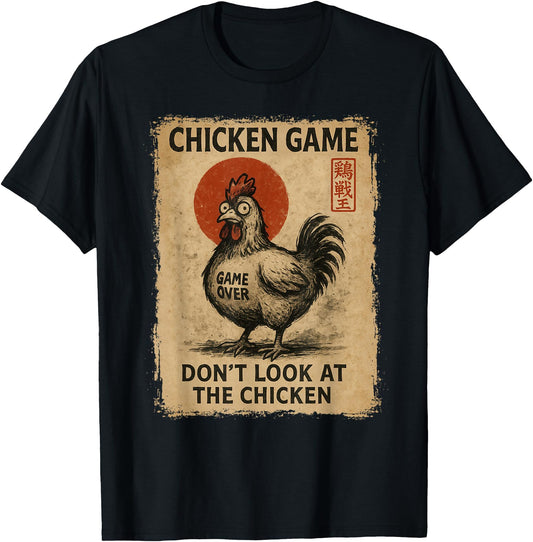 Chicken Game Funny Japanese Boys Girls Womens Mens Graphic
