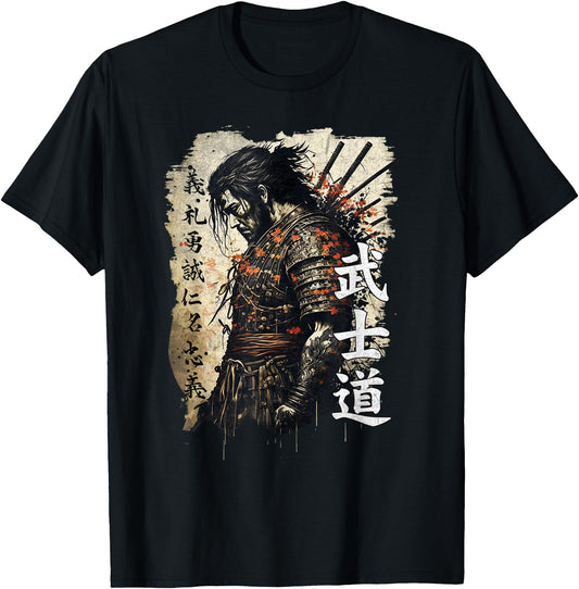 Ancient Japanese Samurai Shirt Bushido Code Warrior Gifts