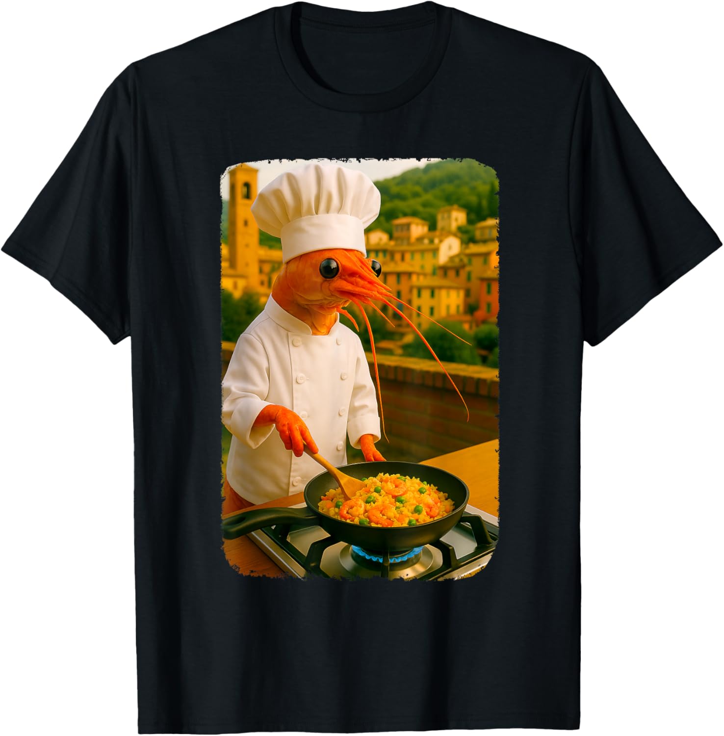 Funny Shrimp Chef Cooking Shrimp Fried Rice Meme Brainrot