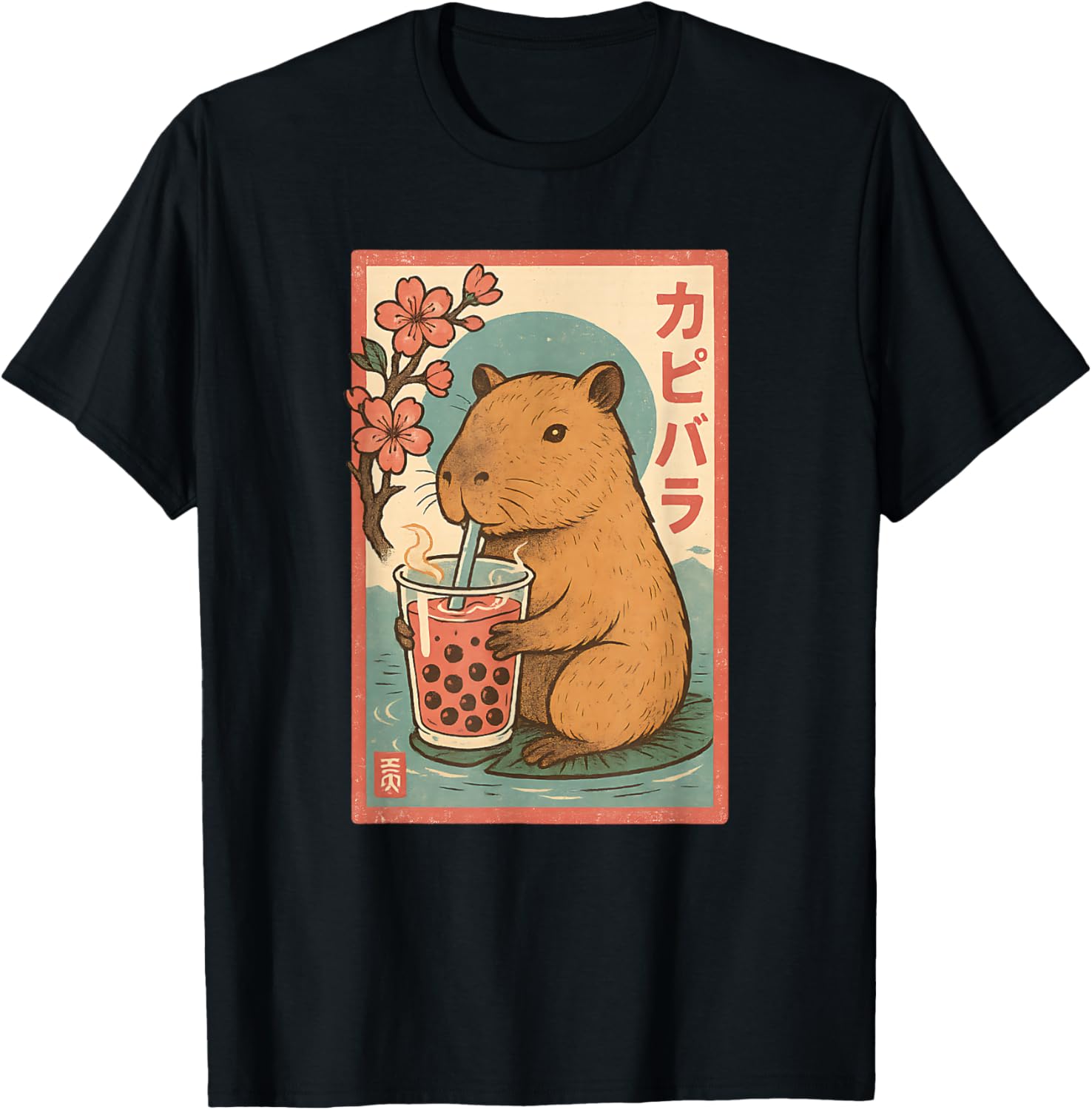 Anime Capybara Graphic Tees Kawaii Japanese Vintage Capibara