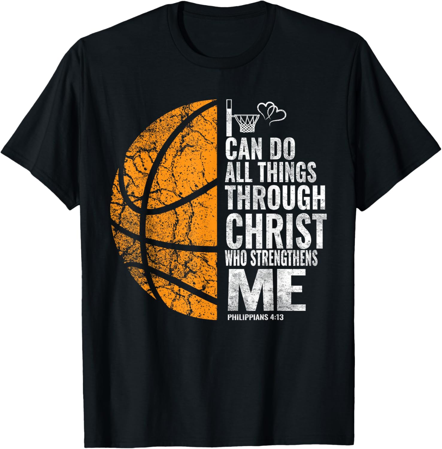 Christian Basketball Men Boys Kids Religious T-Shirt