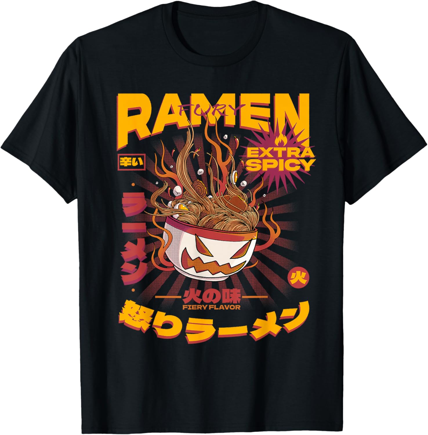 Japanese Ramen Noodles Shirt Monster Anime Food Ramen Lovers