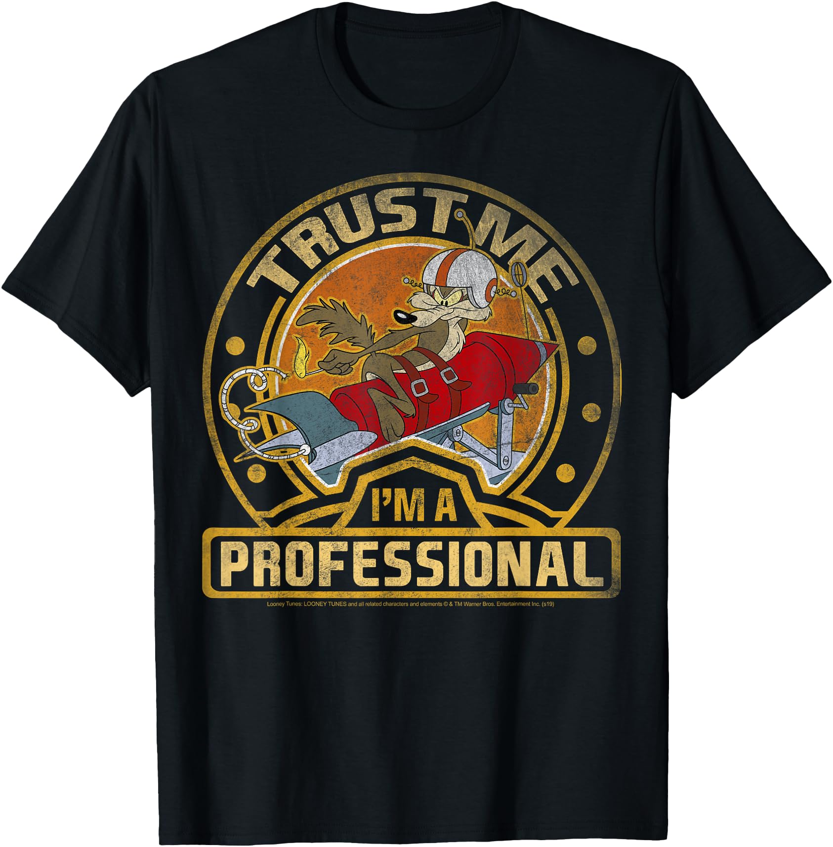 Looney Tunes Wile E. Coyote Trust Me I'm A Professional Short Sleeve
