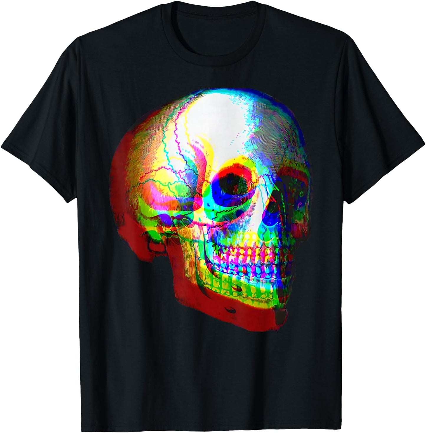 Skull Trippy Vaporwave Halloween Techno Rave EDM Music Party