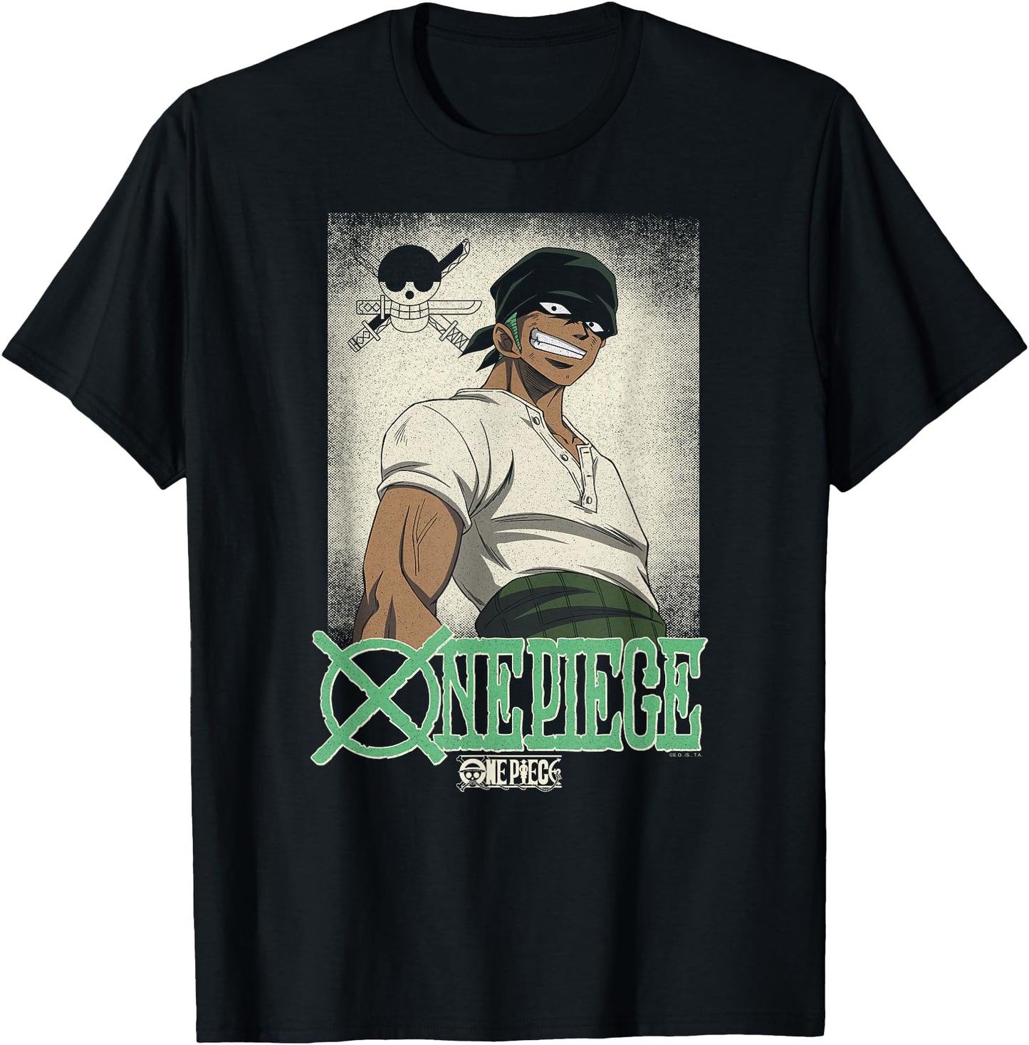 One Piece Anime Vintage Illustration Roronoa Zoro