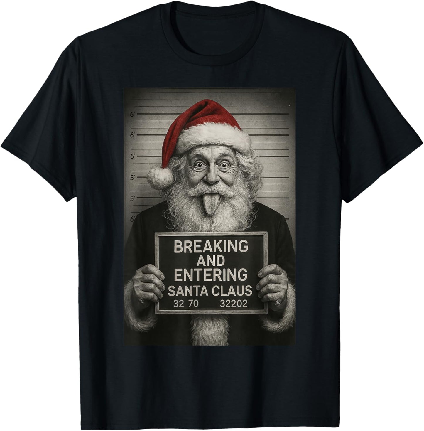 Funny Santa Claus Mugshot Christmas \u2013 Santa Xmas