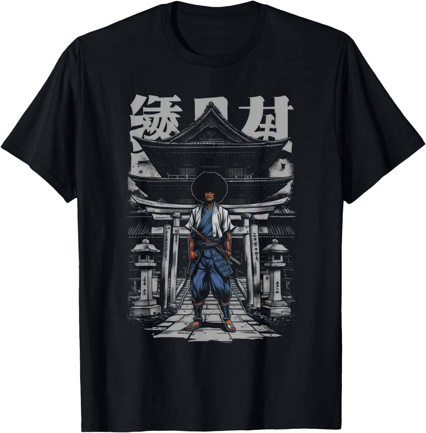 Afro Samurai Japanese Style Bushido Art Cool Katana Warrior