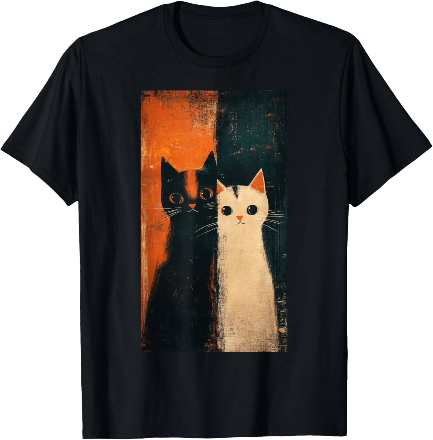 Cats Cat art Cute cats Vintage cat Animal lovers T-Shirt for Men Women