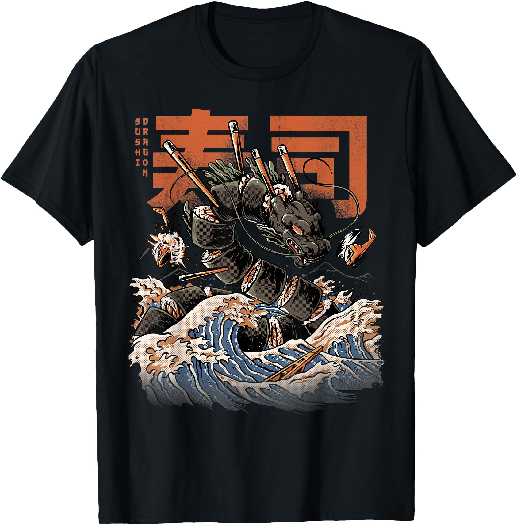 Great Sushi Dragon Japanese Food Kawaii Dragon Anime