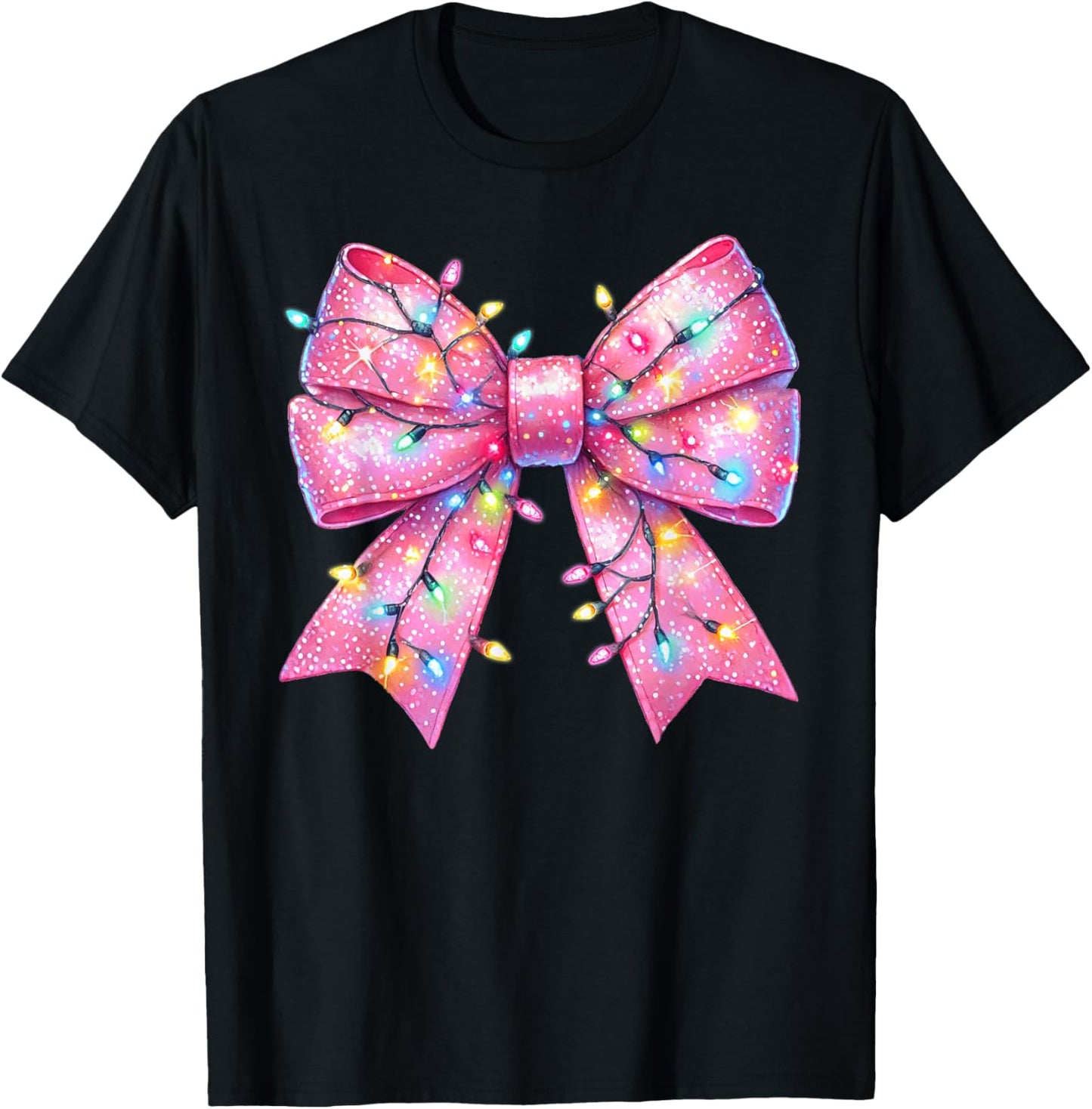 Pink Christmas Coquette Bow Christmas Tree Light Women Girls