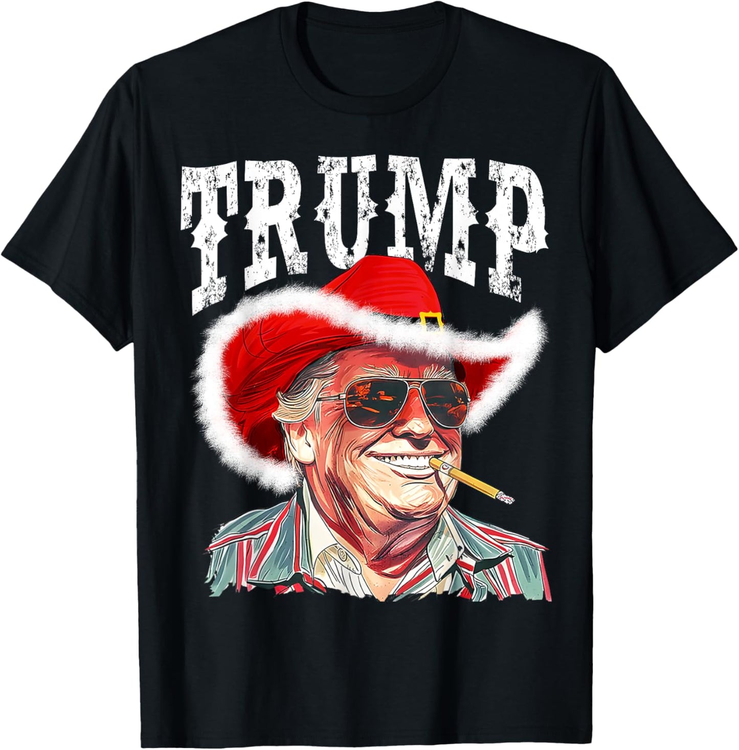 Trump Santa Cowboy Hat Christmas Texas Western Howdy Xmas