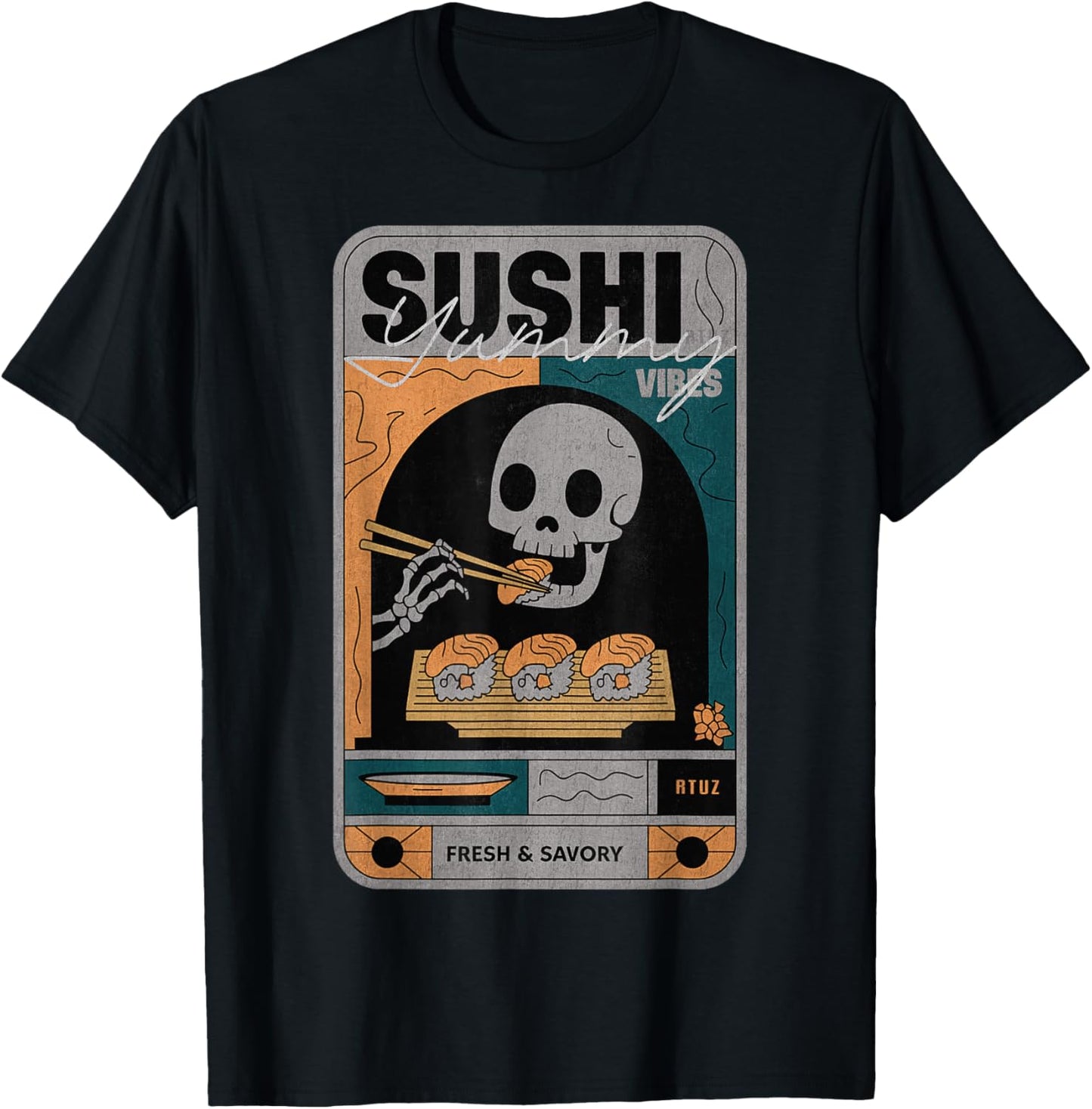 Y2K Anime Manga Kawaii Otaku Fashion Streetwear Skull Sushi