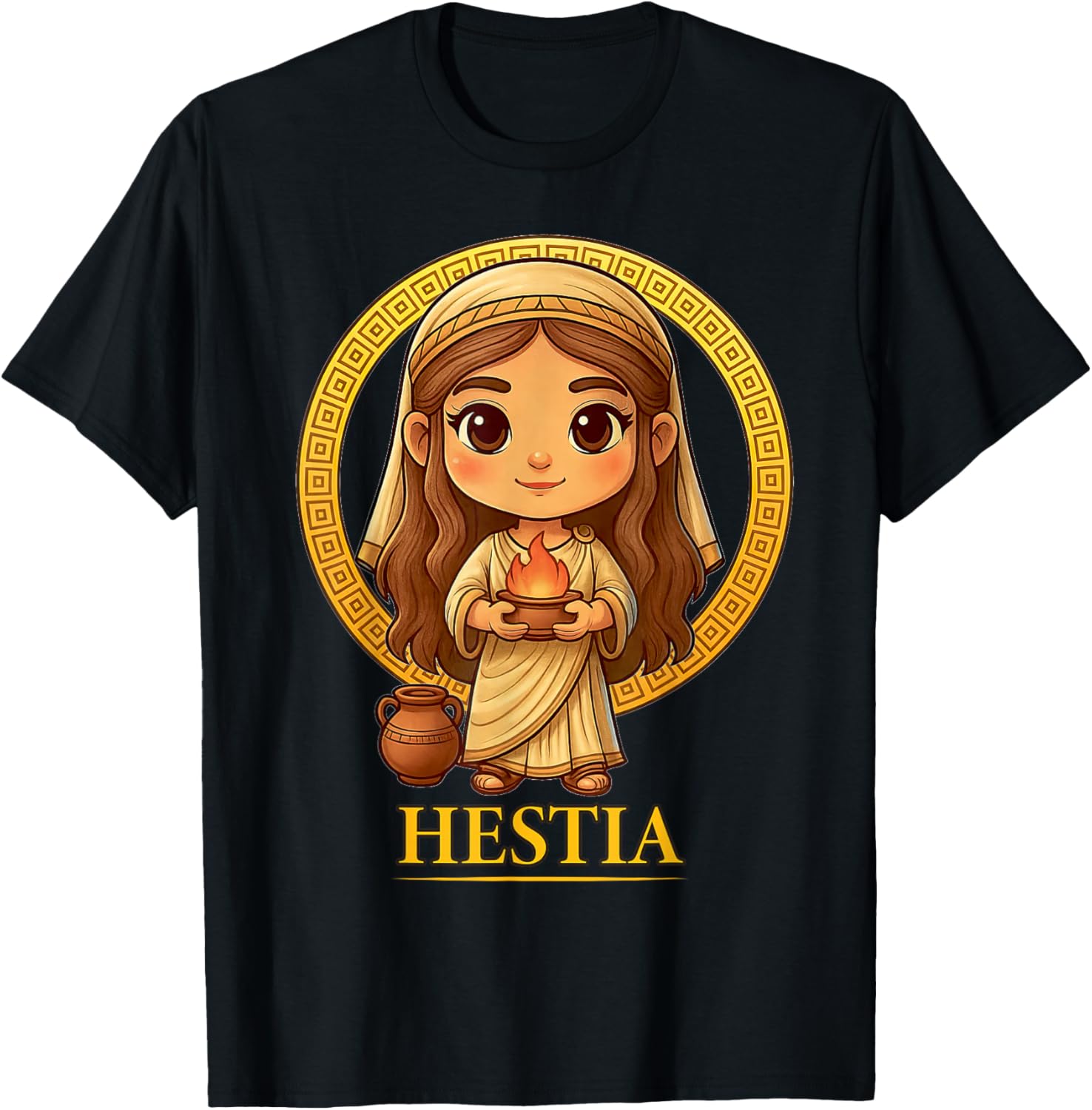 Cute Greek Mythology Ancient Greece Goddess Hestia Chibi