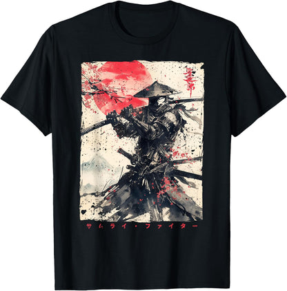Japan Samurai Warrior Fighter Ukiyo Ink Artwork Samurai
