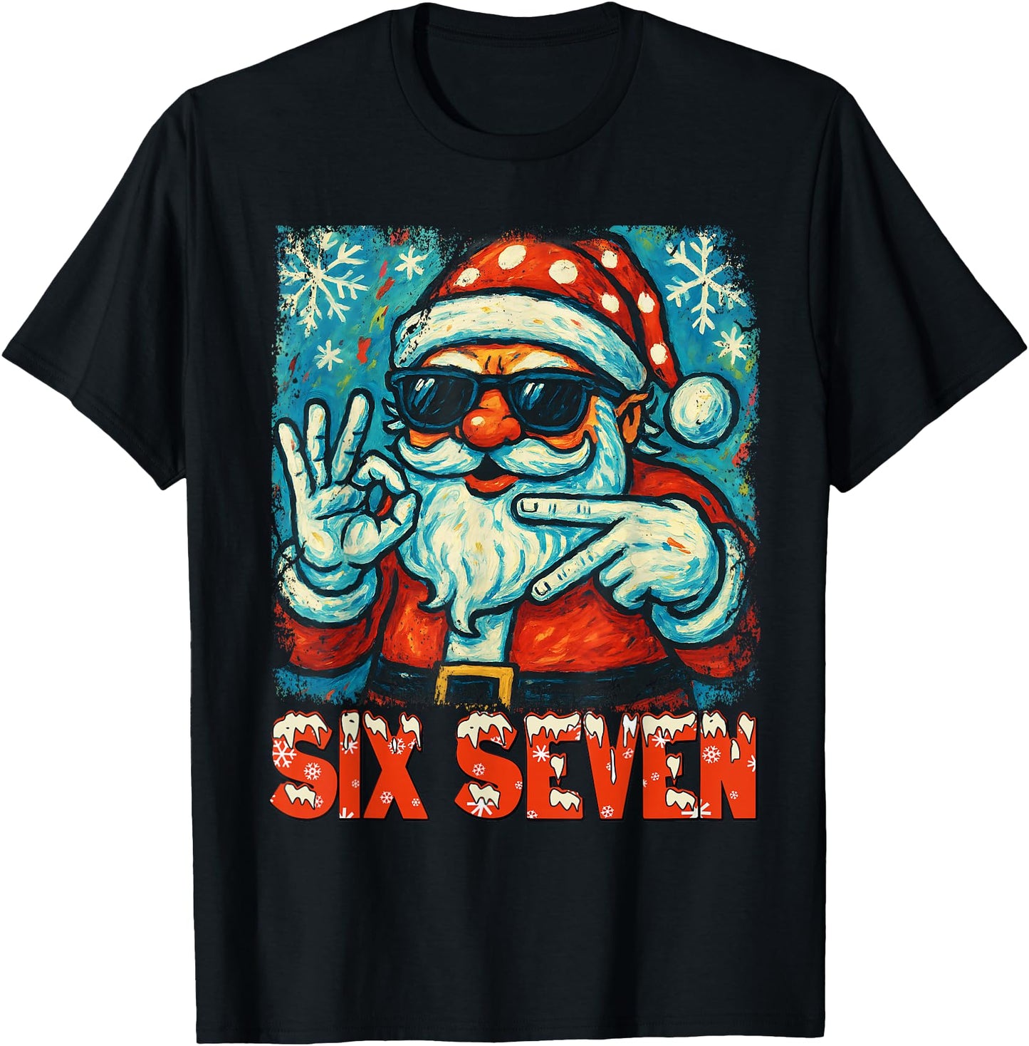 Christmas Funny Six Seven 67 Meme Brainrot Santa Claus Boys