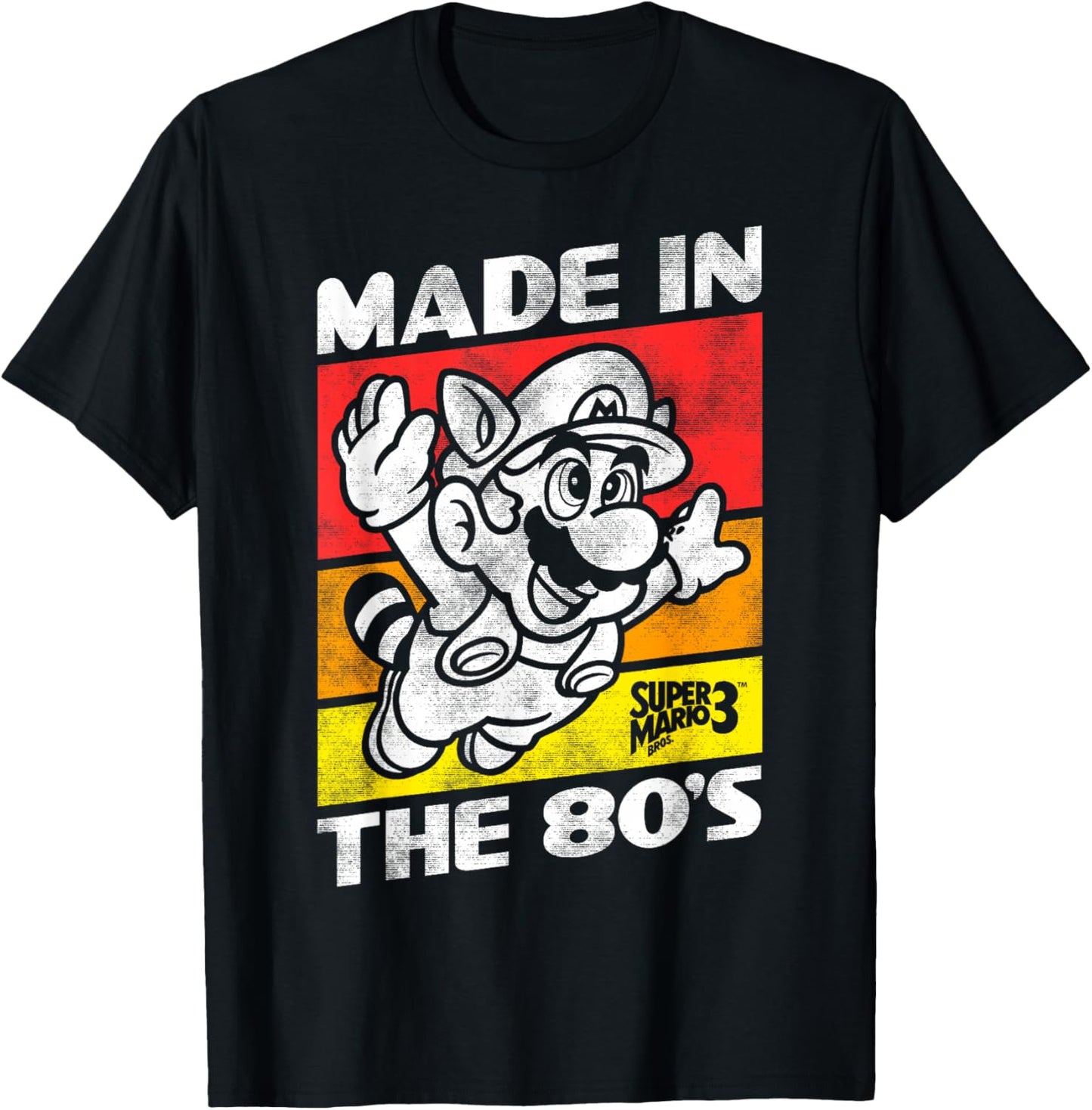 Nintendo Super Mario 3 Made In The 80's Retro T-Shirt