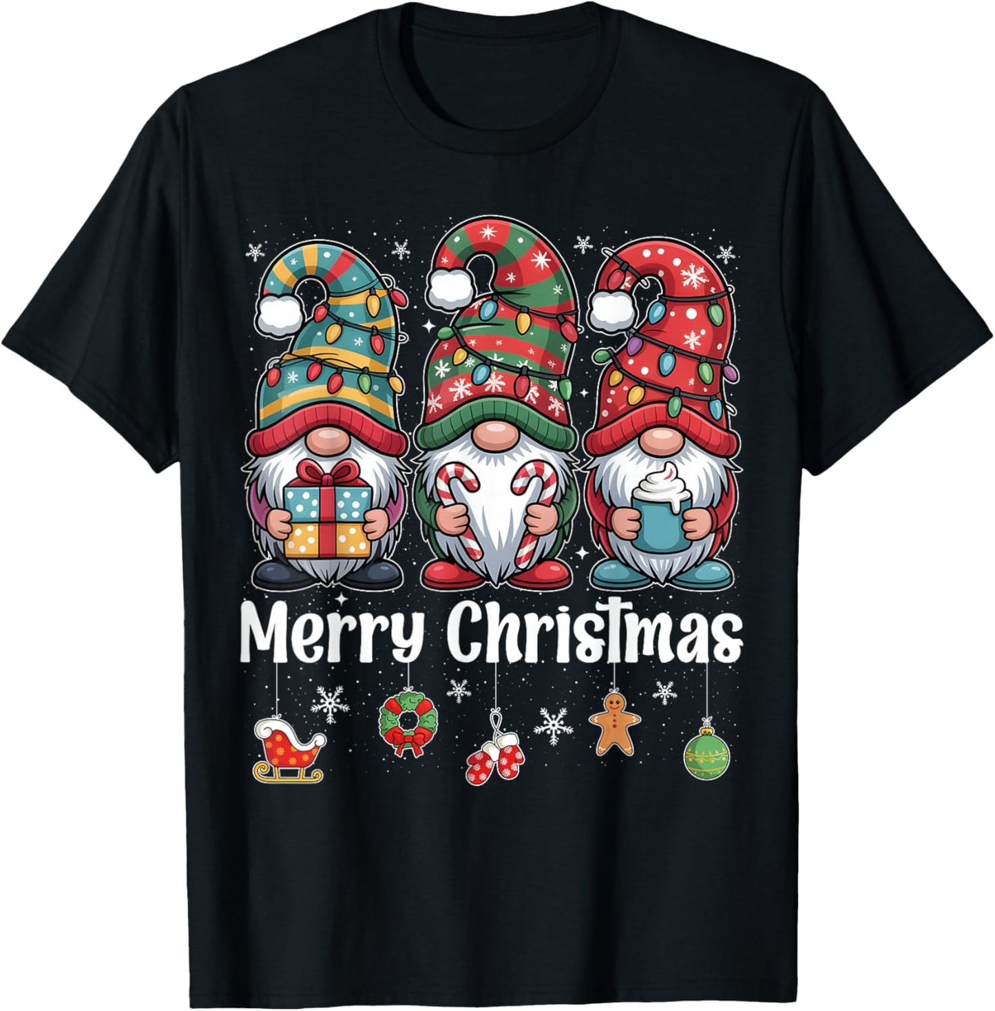 Merry Christmas Gnomes Christmas Lights Xmas Pajamas Family