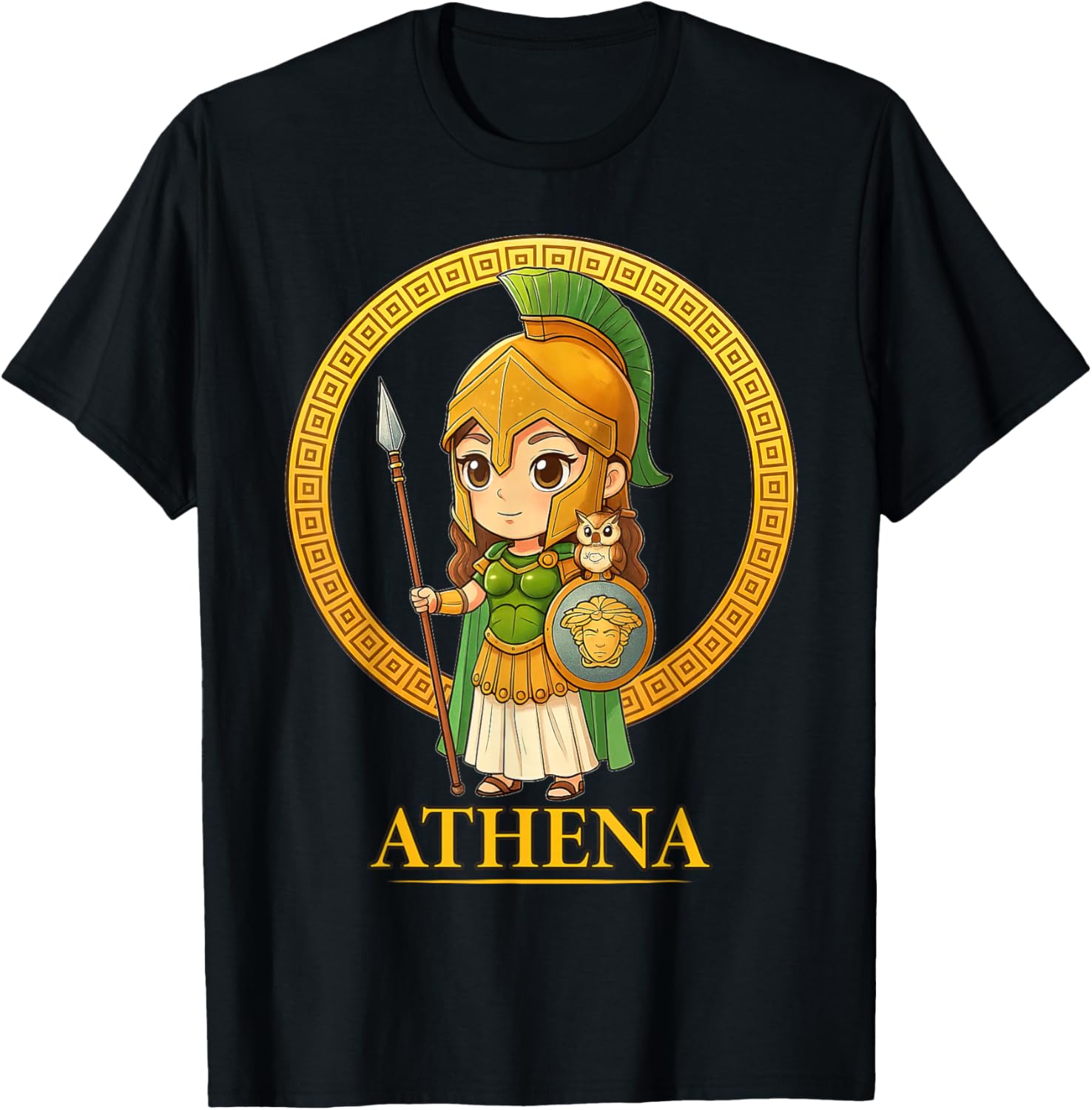 Kawaii Athena Greek Mythology Chibi Goddess Ancient Greece