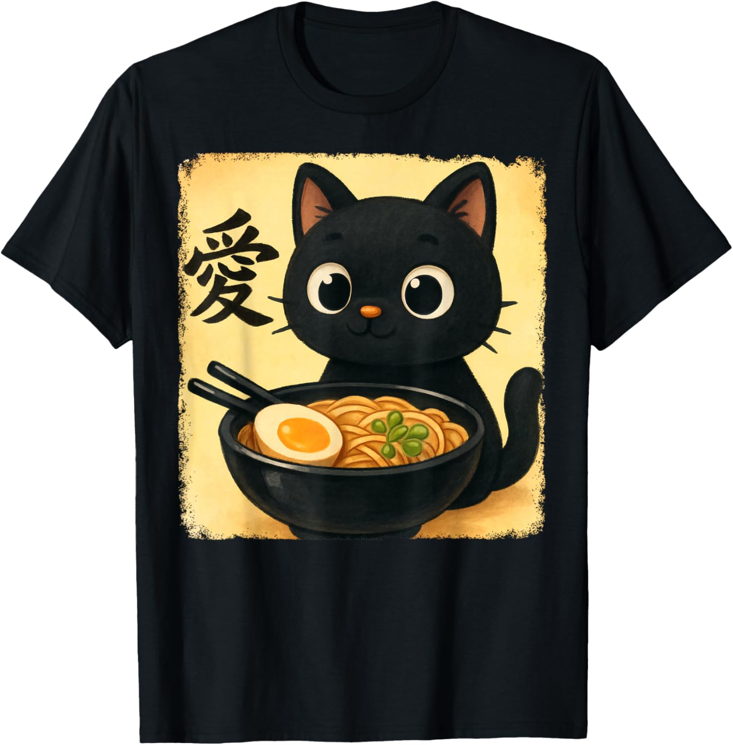 Funny Cat Ramen Graphic Japanese Kawaii Manga Anime