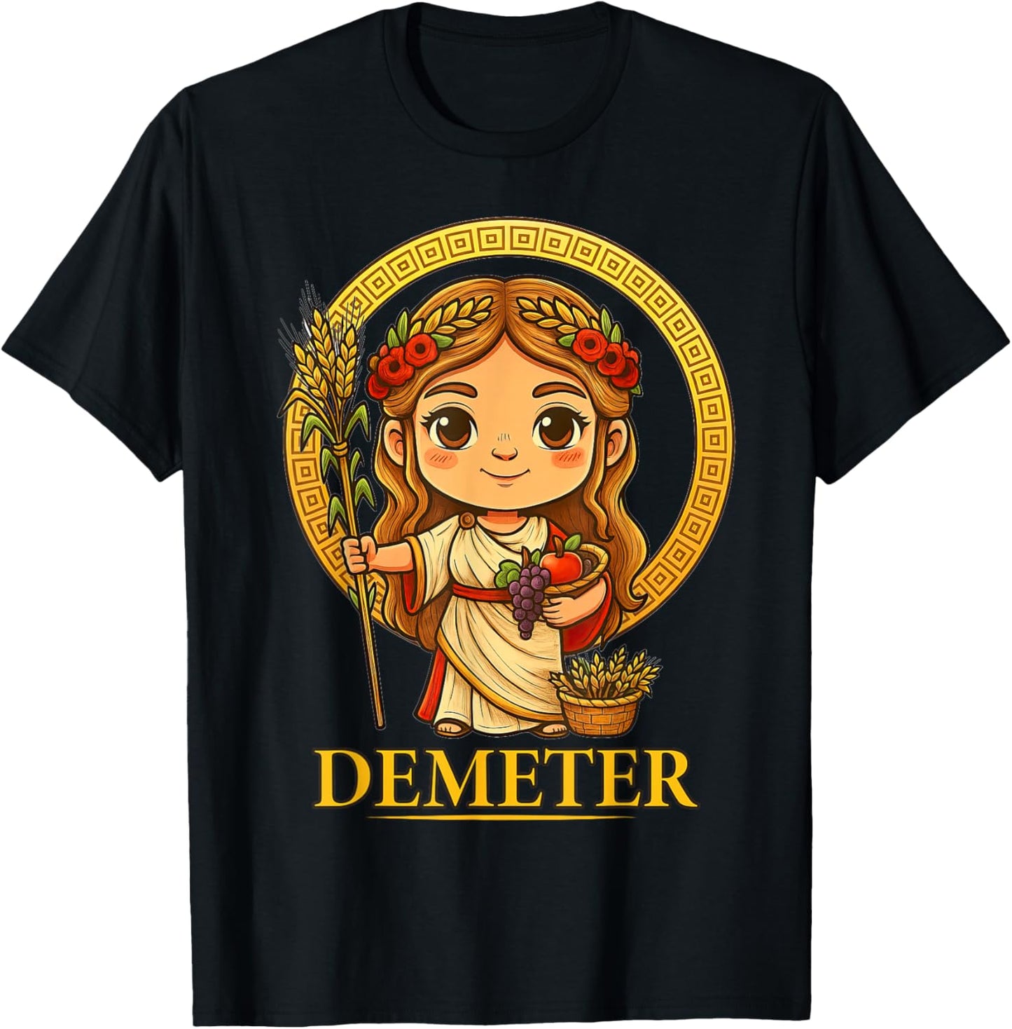 Kawaii Demeter Greek Mythology Chibi Goddess Ancient Greece