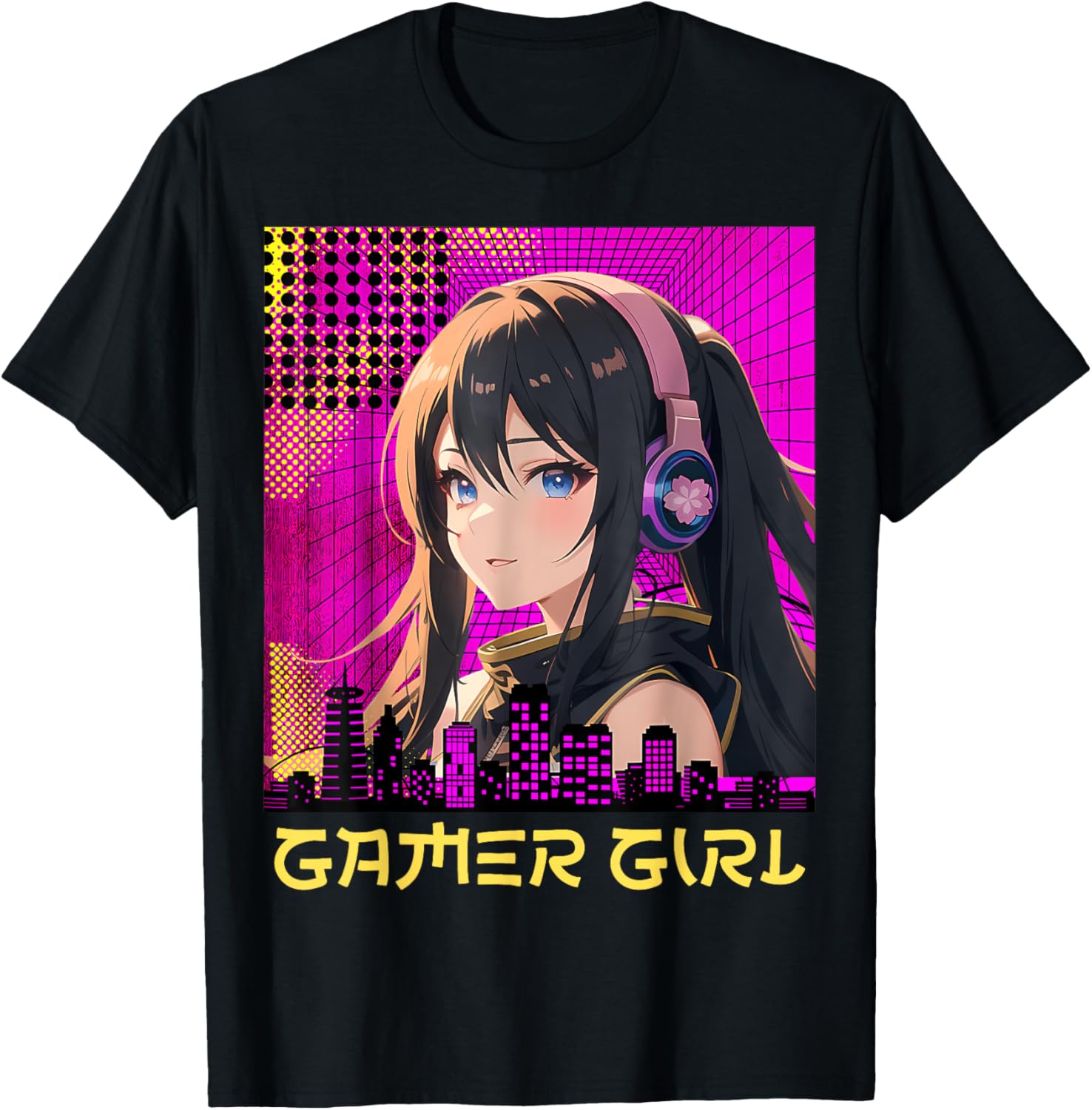 Gamer Girl Cool Anime Cyberpunk Girl Video Gaming Teen Girls